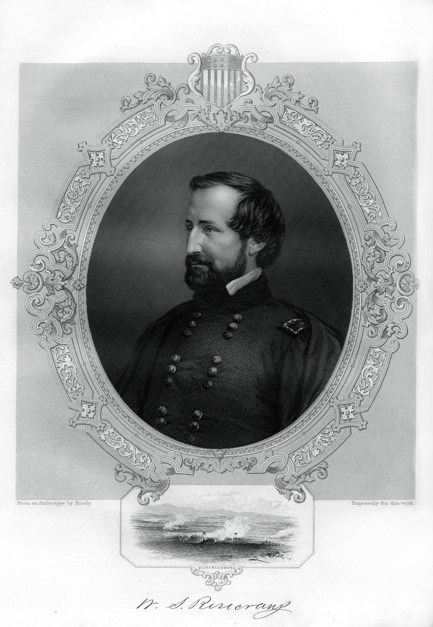 William Rosecrans, unionsgeneral under den amerikanske borgerkrigen, 1862-1867 av Unbekannt