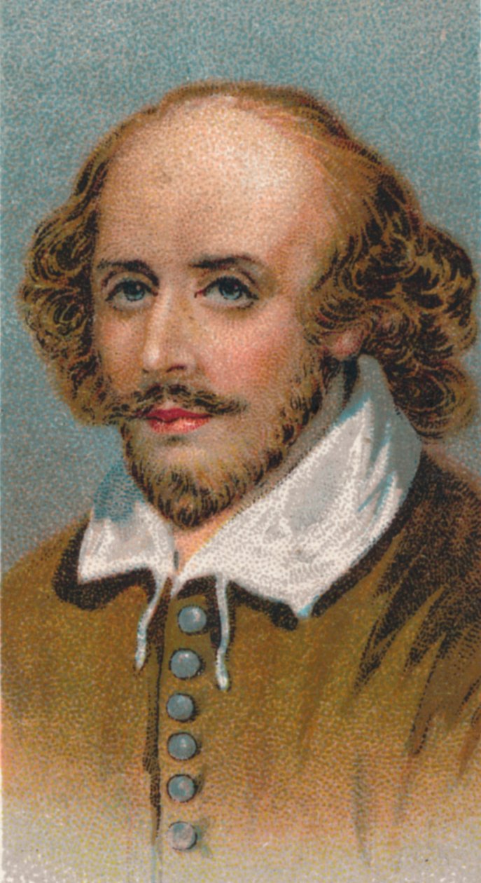 William Shakespeare 1564-1616, engelsk poet og dramatiker, 1924 av Unbekannt