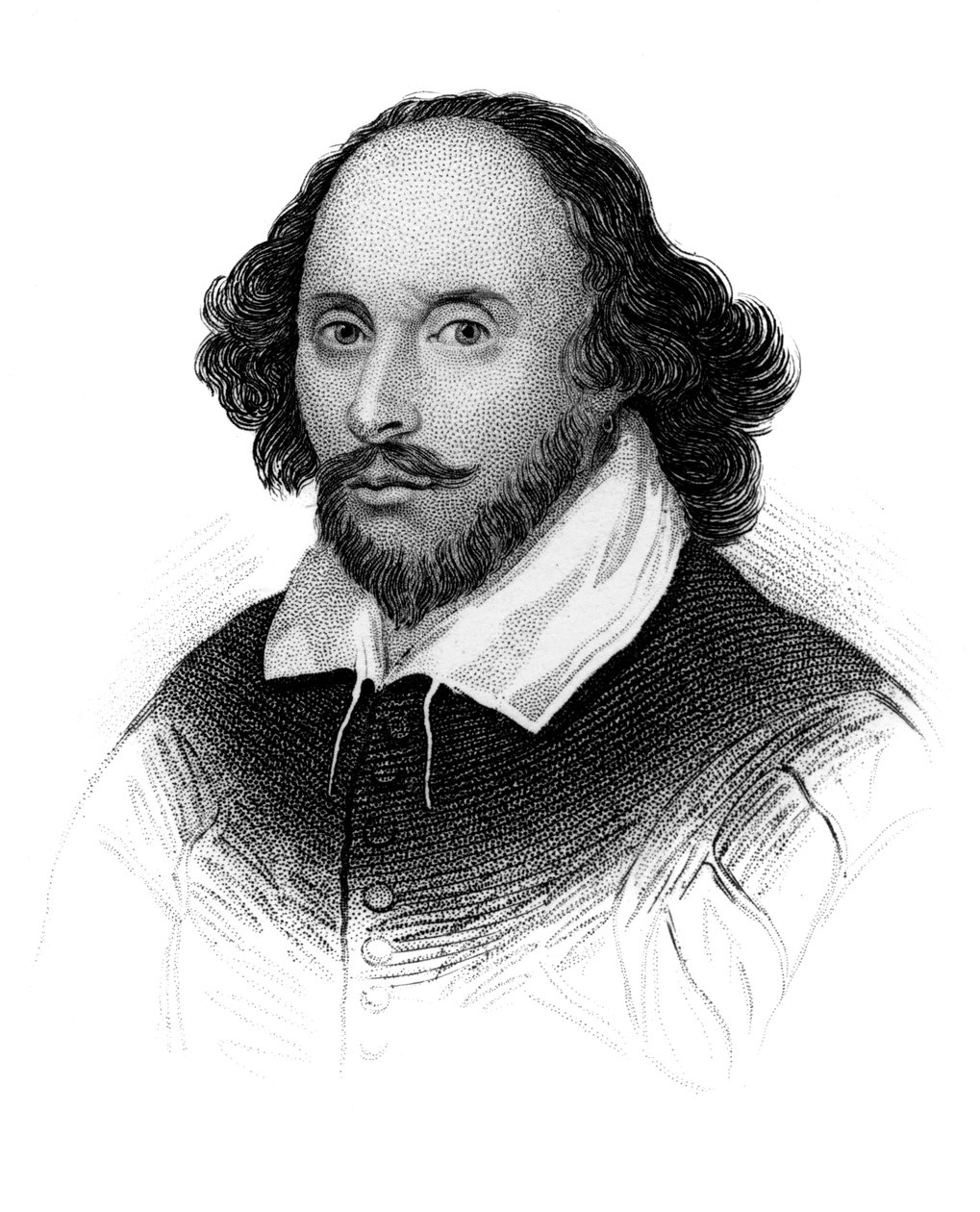 William Shakespeare, engelsk poet og dramatiker, c1850 av Unbekannt