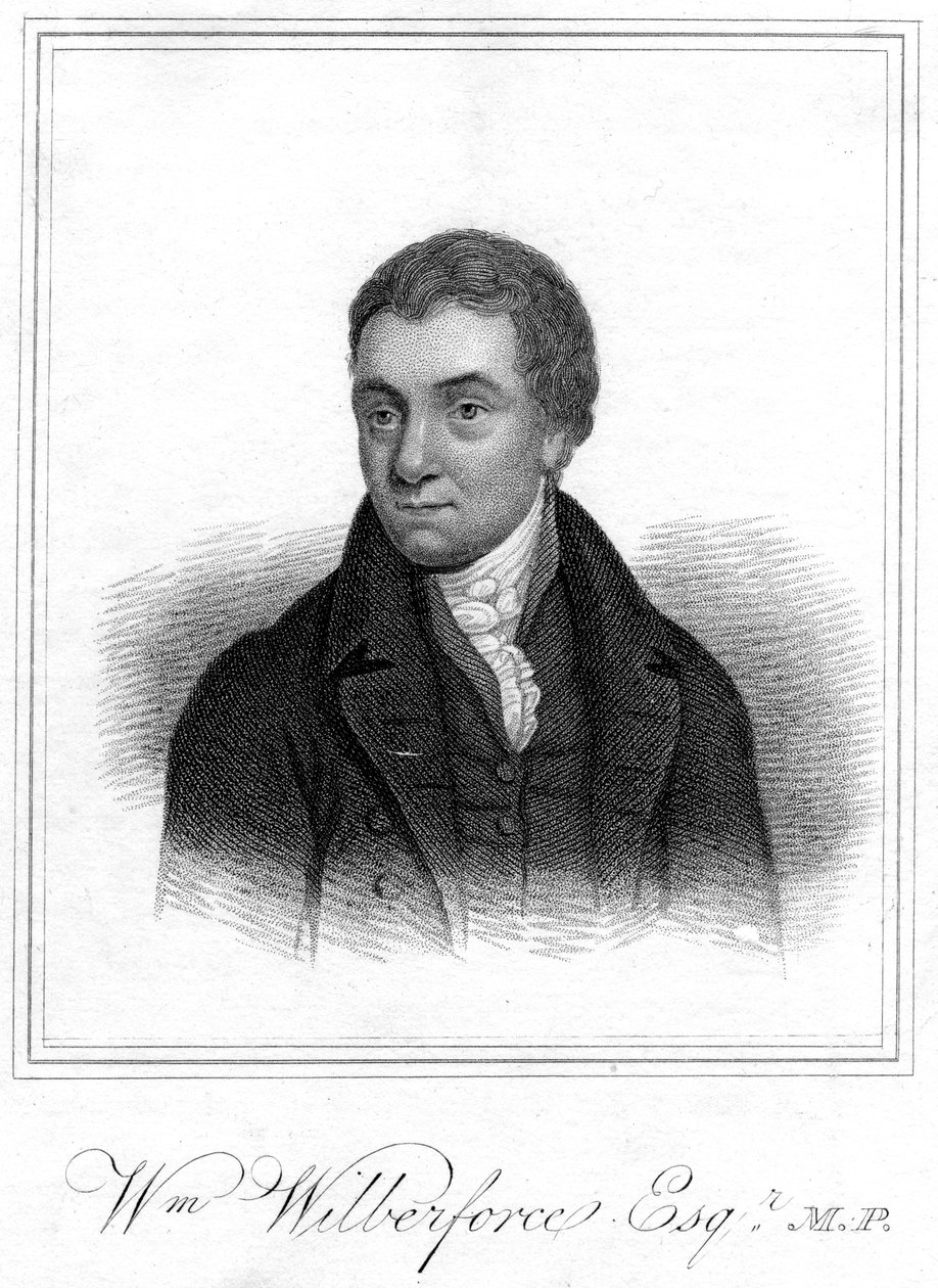 William Wilberforce , filantrop, evangelisk kristen og kampanje mot slaveri, 1821 av Unbekannt