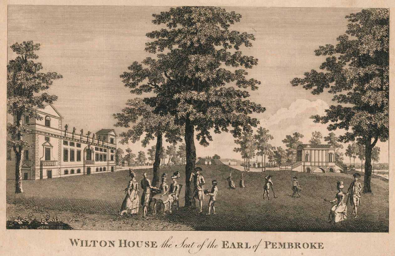 Wilton House setet til jarlen av Pembroke, 1779. av Unbekannt