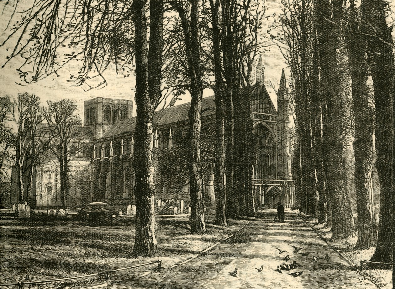 Winchester Cathedral , fra nordvest, 1898. av Unbekannt