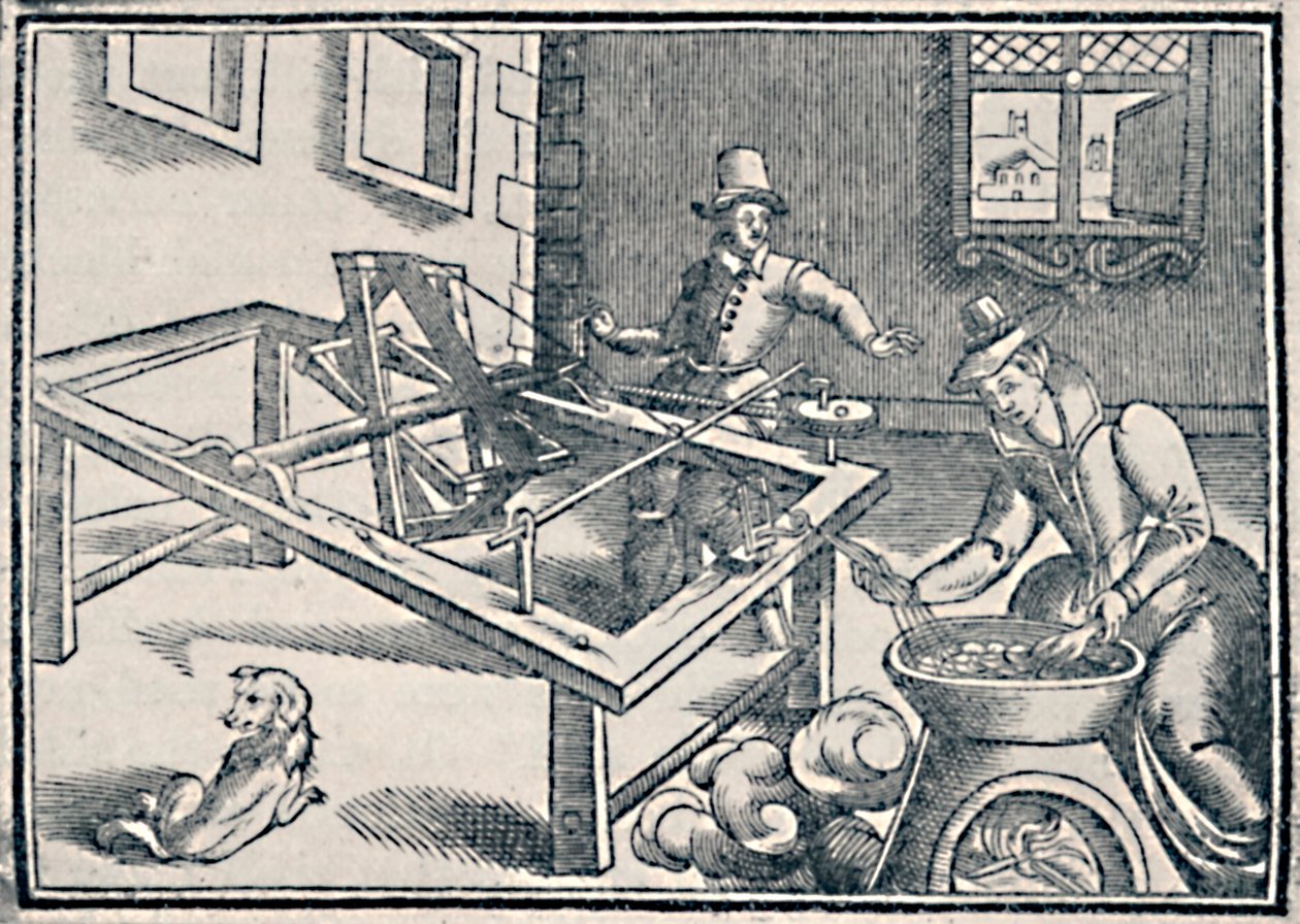 Winding Off Silk, c1600, 1903 av Unbekannt