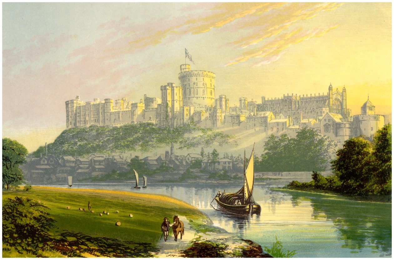 Windsor Castle, Berkshire, den kongelige residensen, c1880 av Unbekannt