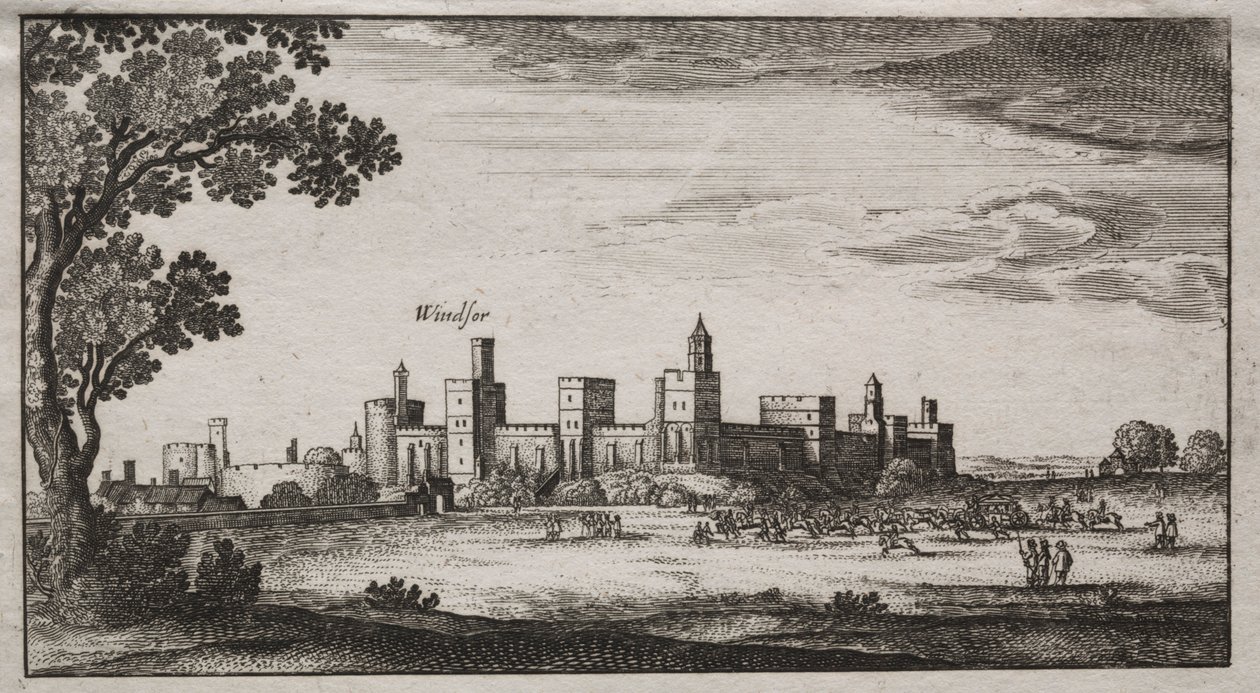 Windsor Castle fra sørøst, 1600-tallet. av Unbekannt