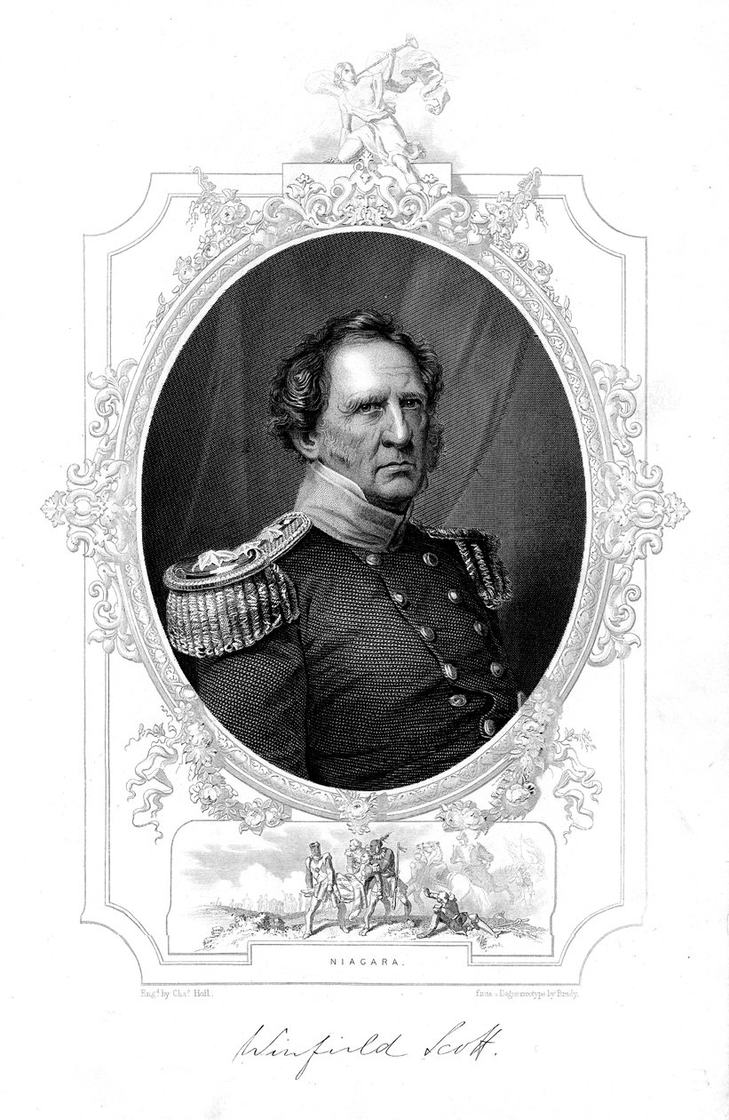 Winfield Scott , amerikansk soldat fra 1800-tallet av Unbekannt