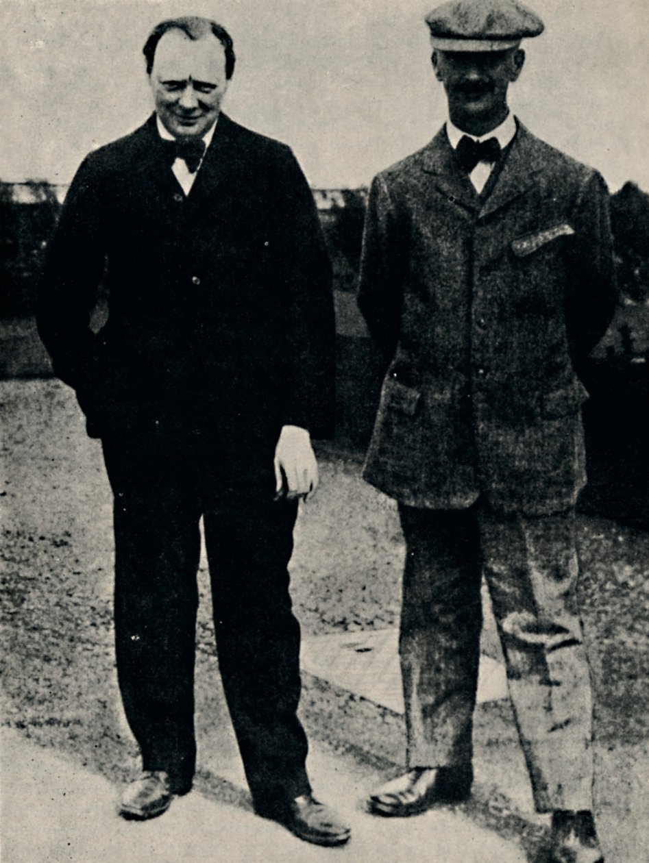 Winston Churchill og George Lambert, 1912, 1945. av Unbekannt