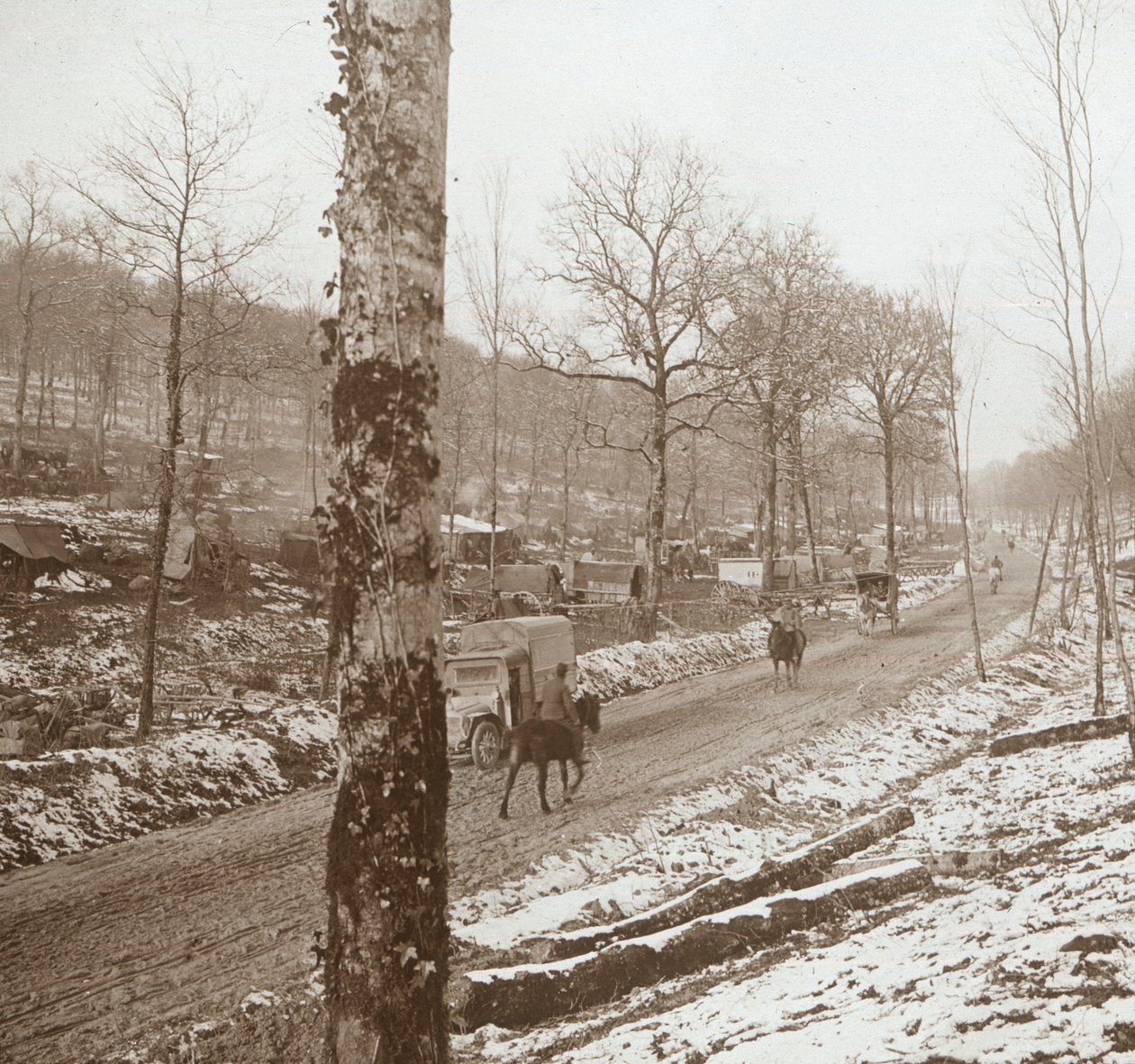 Winter, Genicourt, Nord-Frankrike, c1914-c1918 av Unbekannt