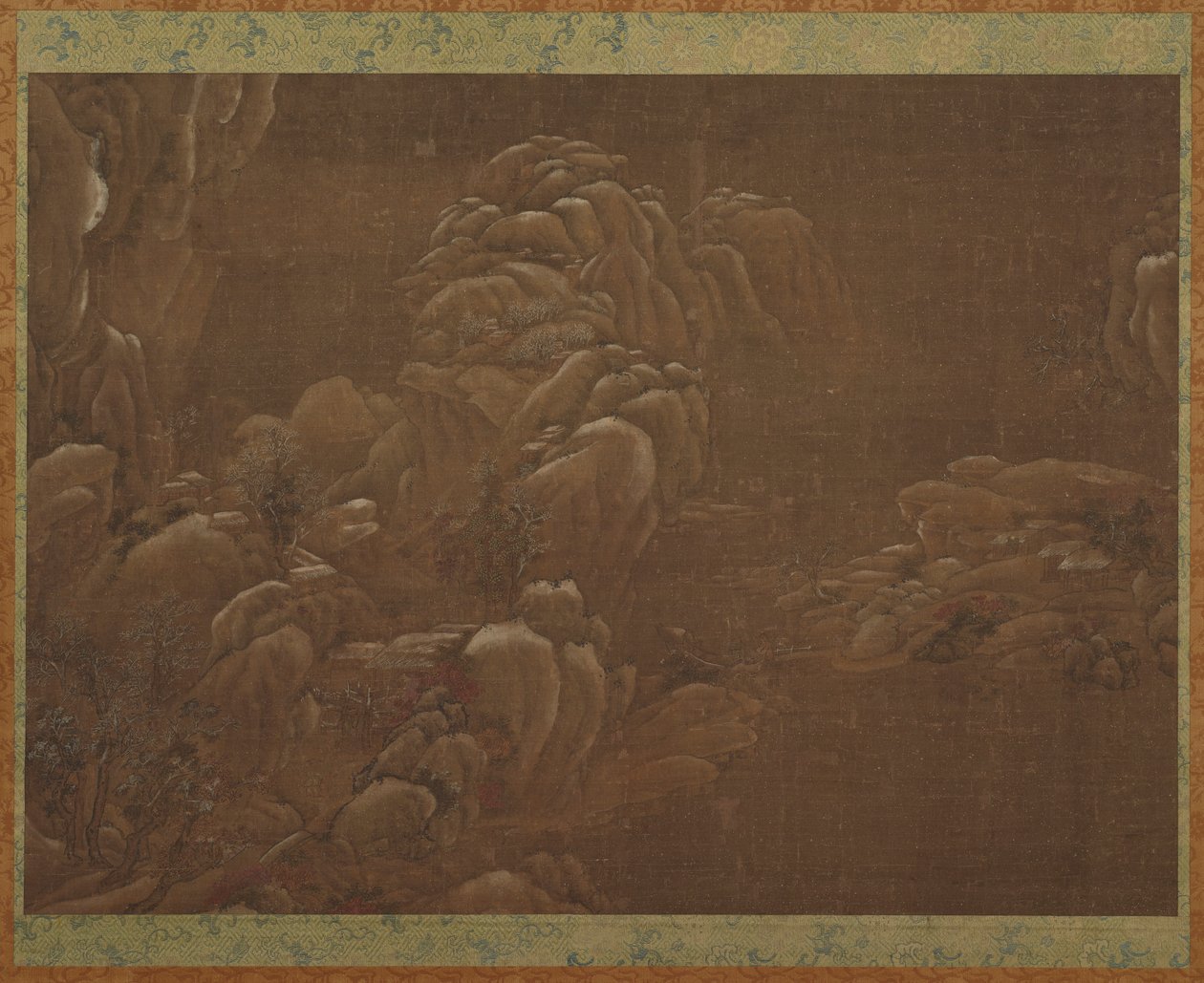 Vinterlandskap, Ming- eller Qing-dynastiet, 1400-1700-tallet. av Unbekannt