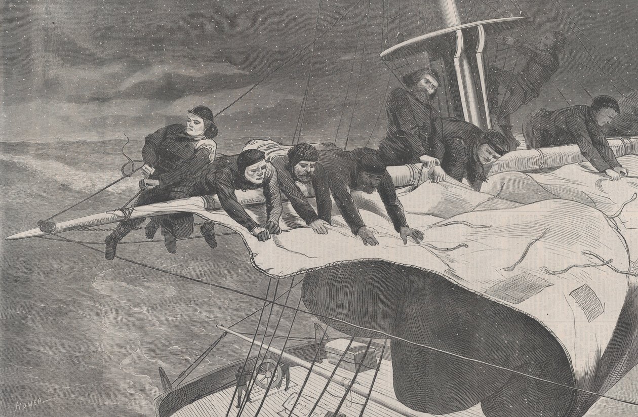 Winter at Sea - Tar inn seil utenfor Coast Harper