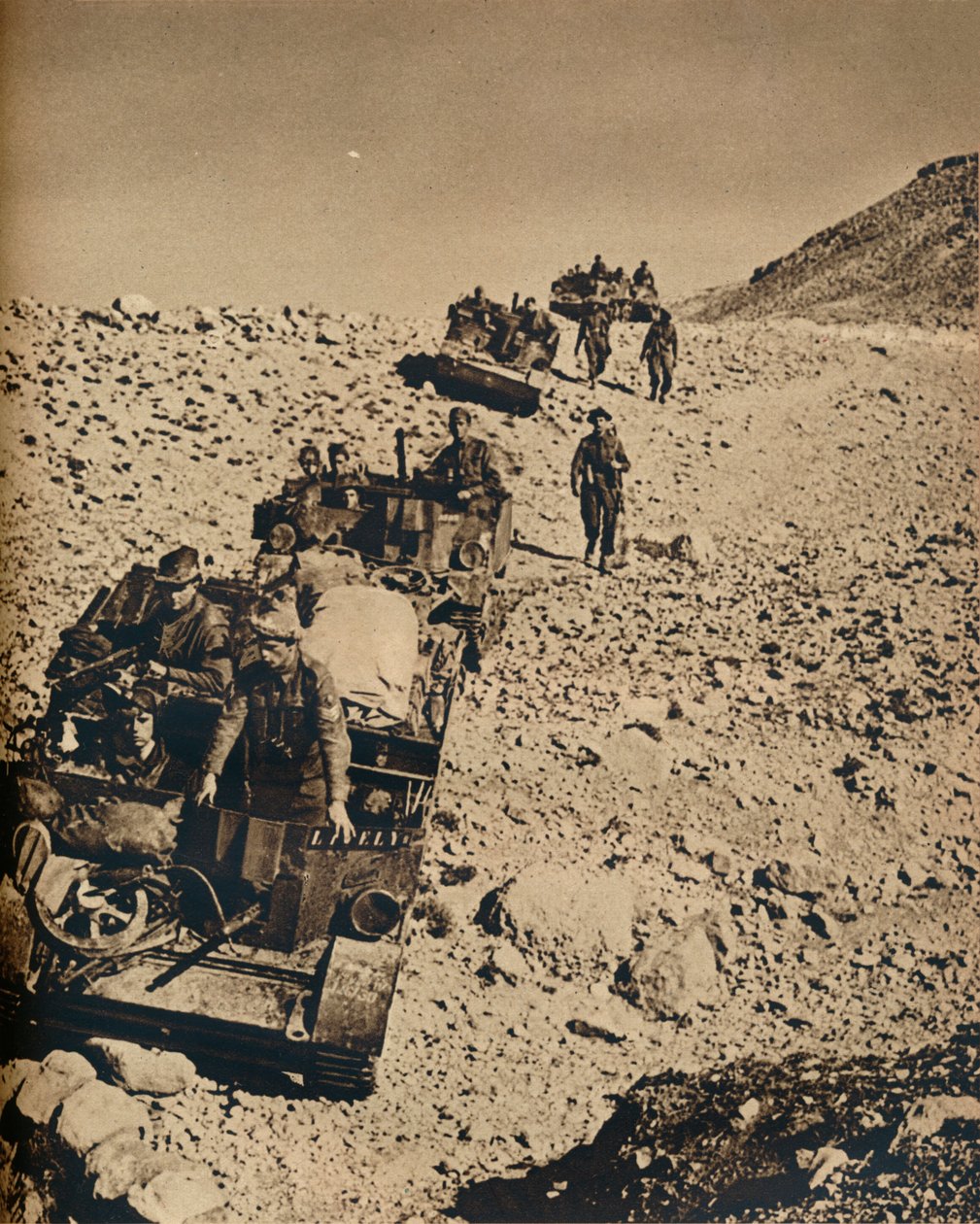 Med Andersons Men i Tunisia, 1943 av Unbekannt