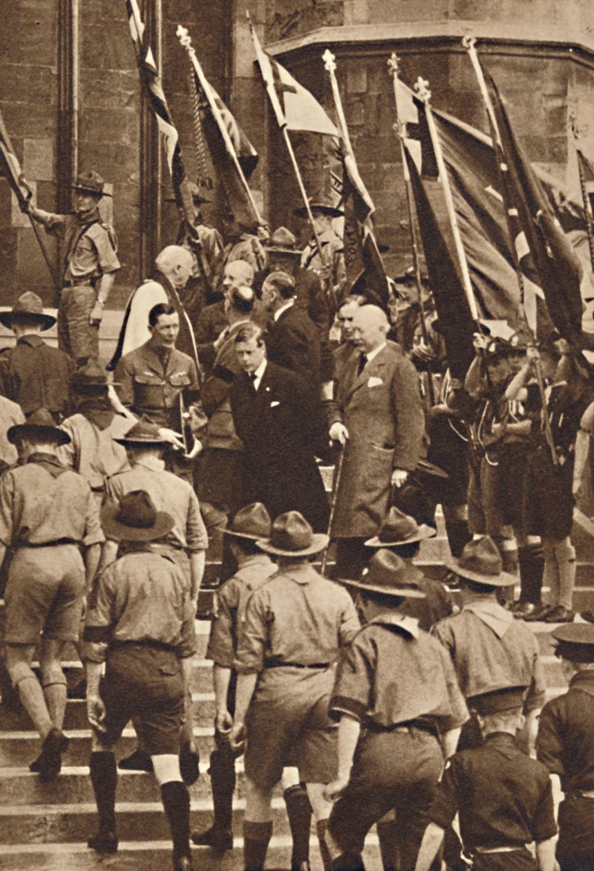 Med guttespeidere i Windsor, 1937 av Unbekannt