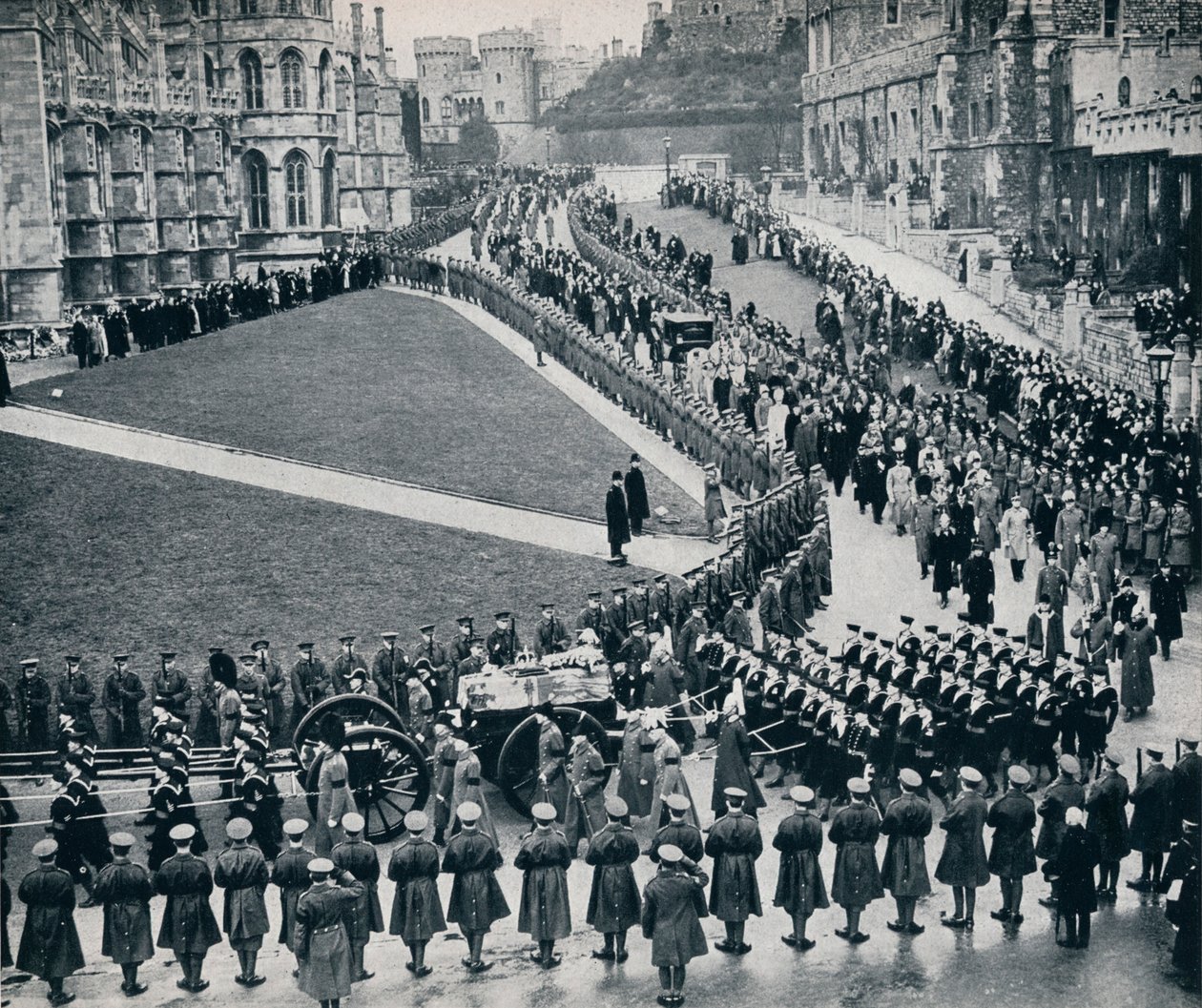 Innenfor murene til historiske Windsor Castle, 1936 av Unbekannt
