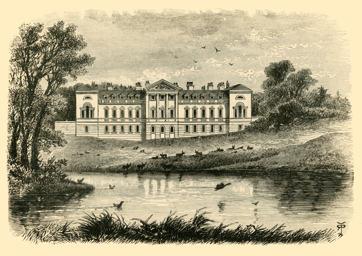 Woburn Abbey - Vestfronten, 1898. av Unbekannt