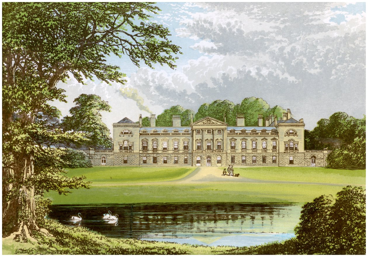 Woburn Abbey, Bedfordshire, hjemmet til hertugen av Bedford, c1880 av Unbekannt