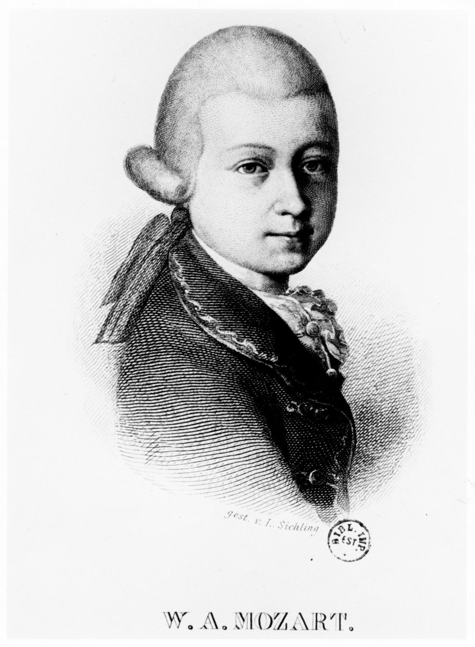 Wolfgang Amadeus Mozart 1756-1791 i 1770 av Unbekannt