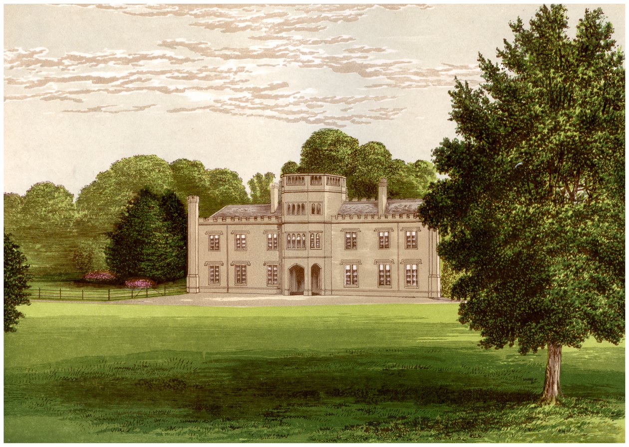 Wolseley Hall, Staffordshire, hjemmet til Baronet Wolseley, c1880 av Unbekannt