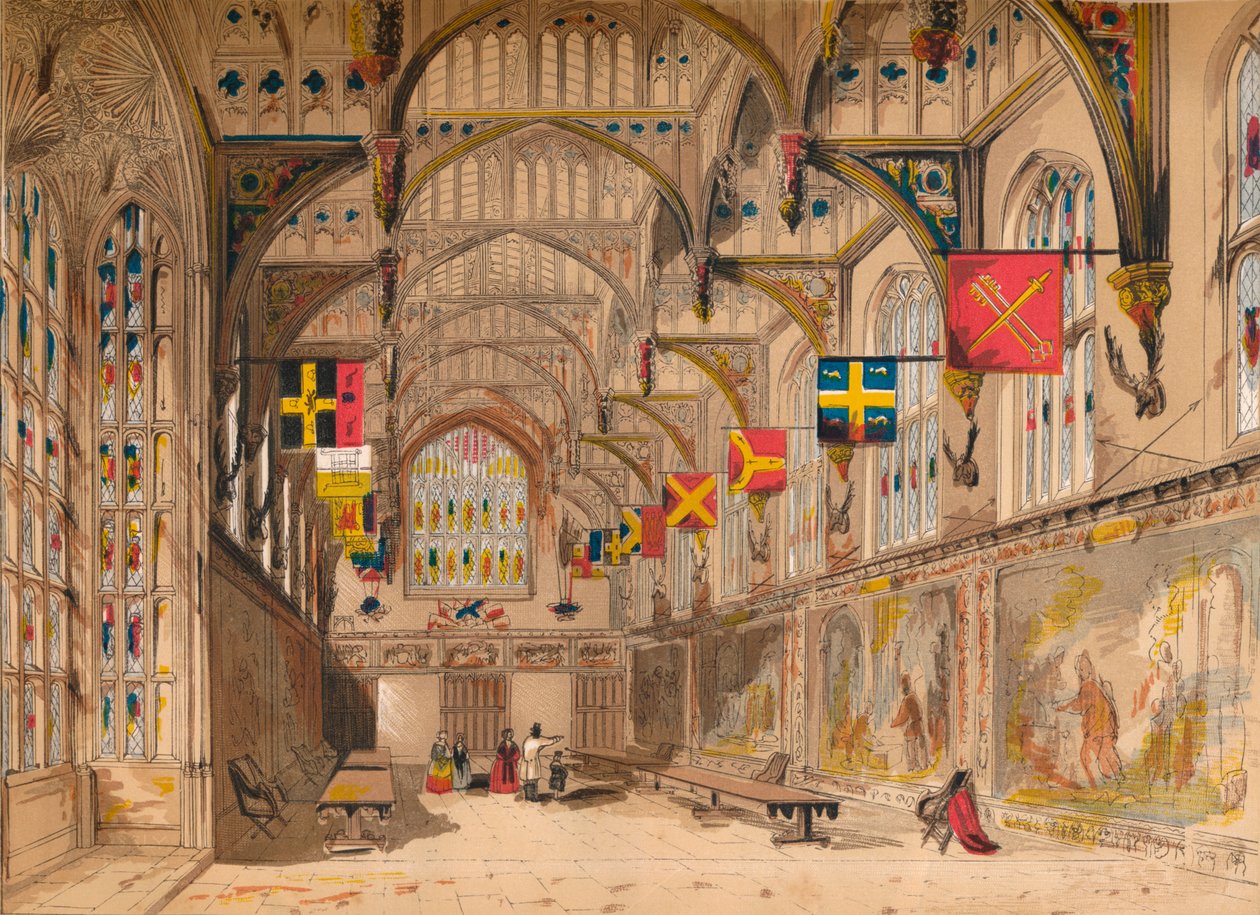 Wolseys Hall, Hampton Court, 1845 av Unbekannt