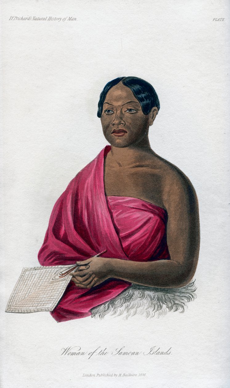 Kvinne fra Samoanøyene, 1848 av Unbekannt