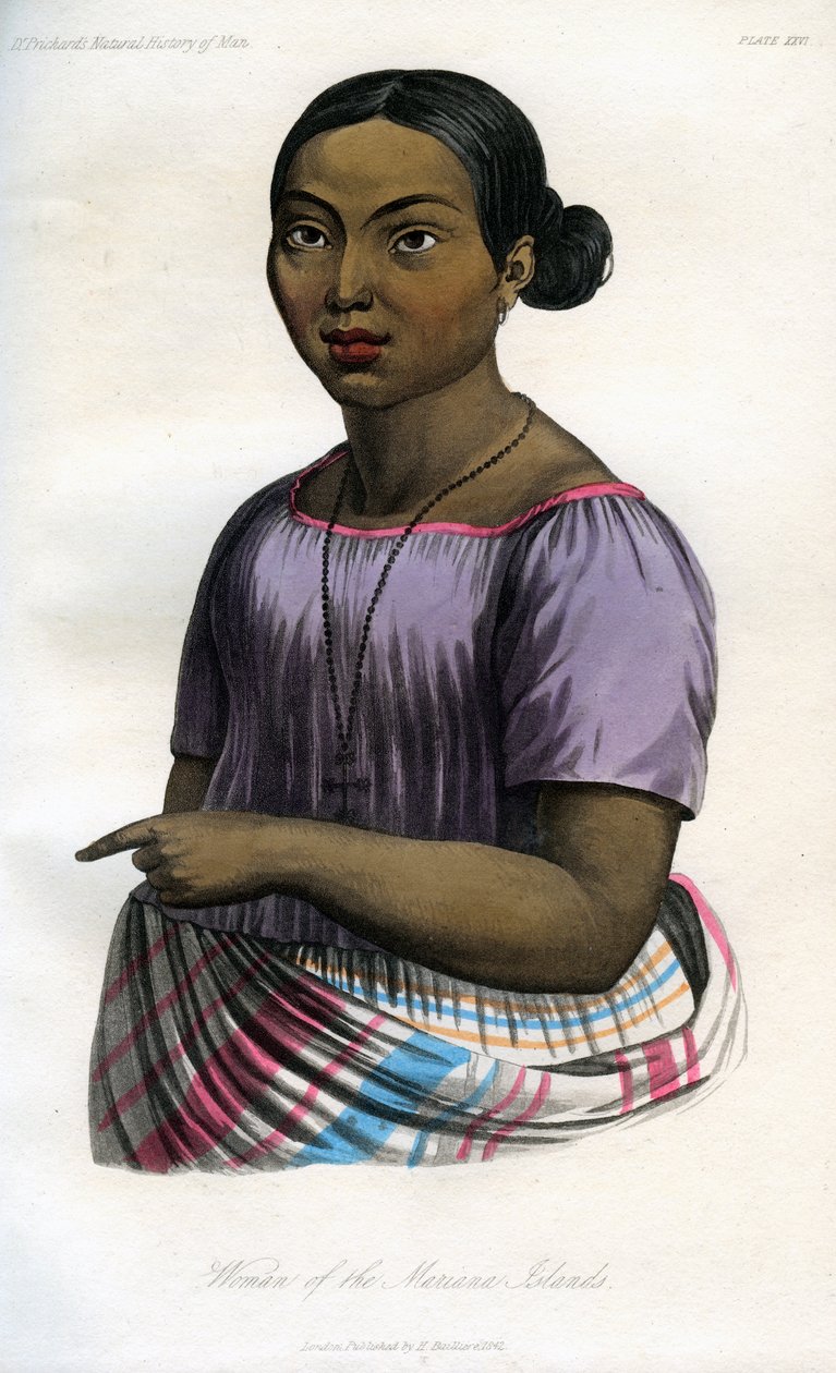 Kvinne fra Marianaøyene, 1848 av Unbekannt