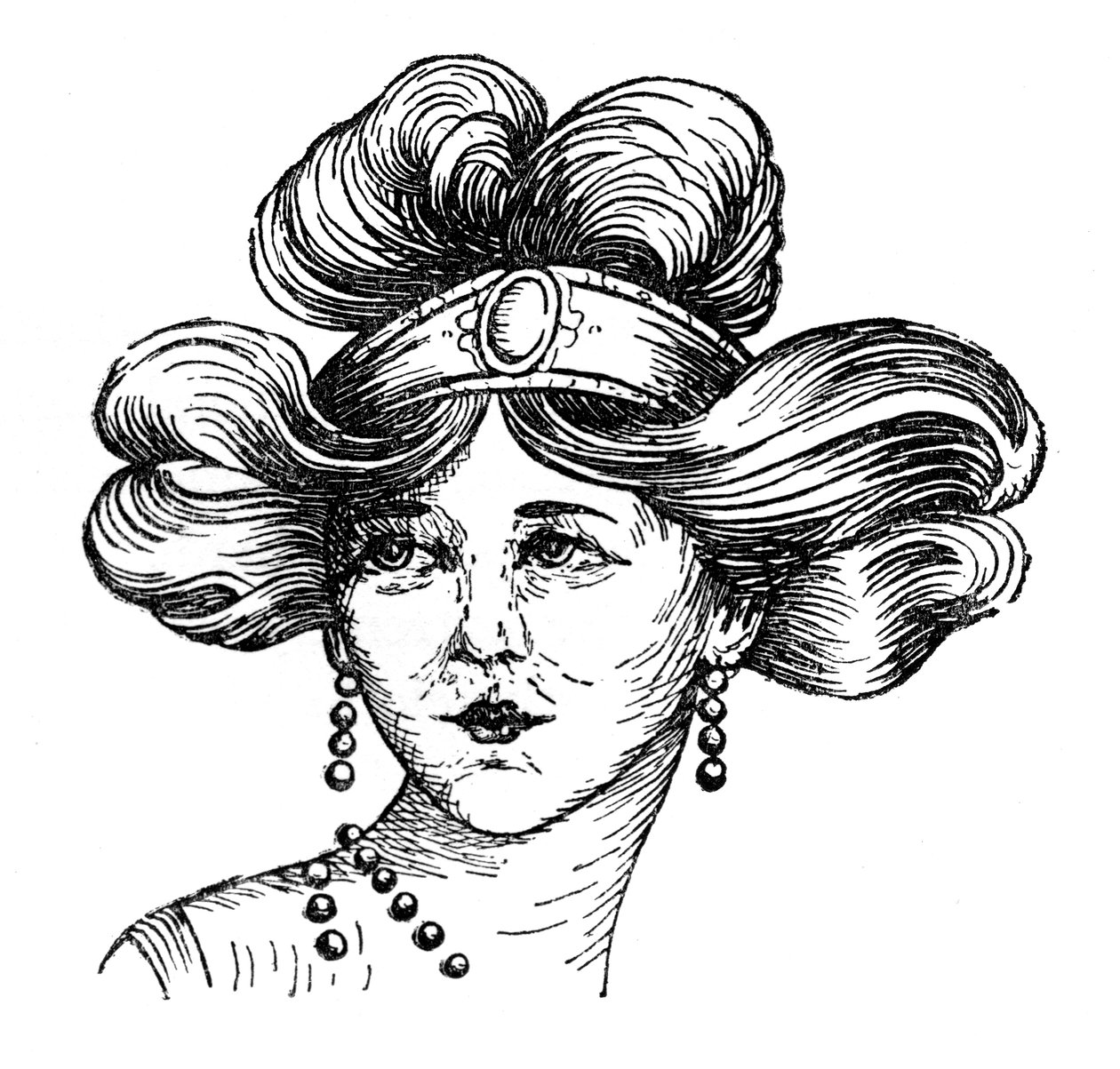 Damefrisyre, 1910 av Unbekannt