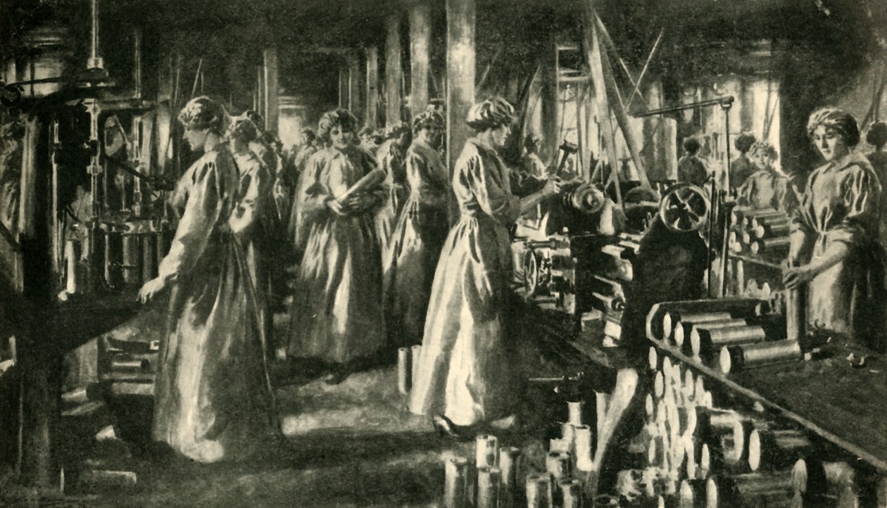Kvinnelige arbeidere for krigen, c1914-1918, c1920. av Unbekannt