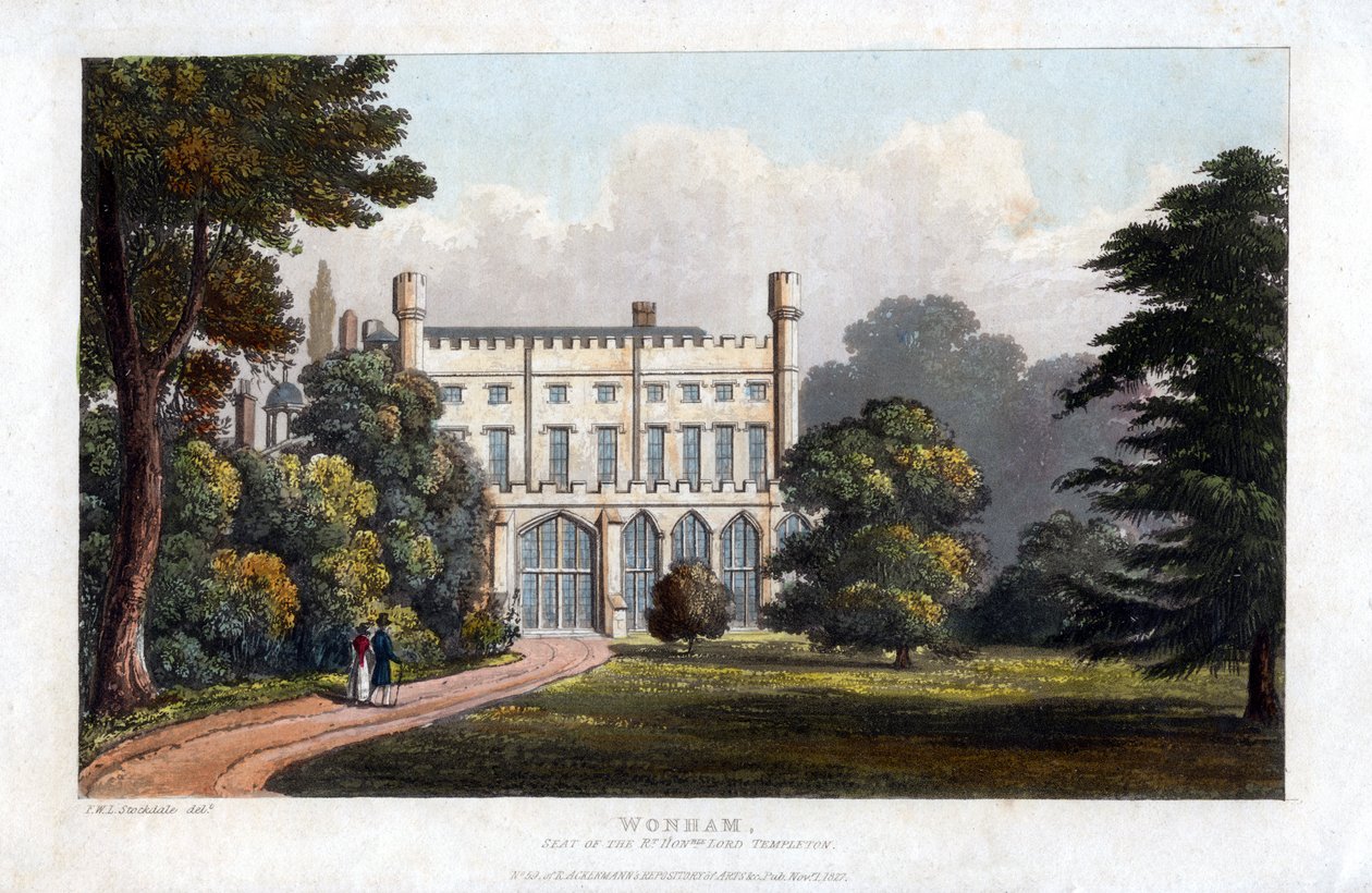 Wonham, Surrey, sete for Lord Templeton, c1827 av Unbekannt
