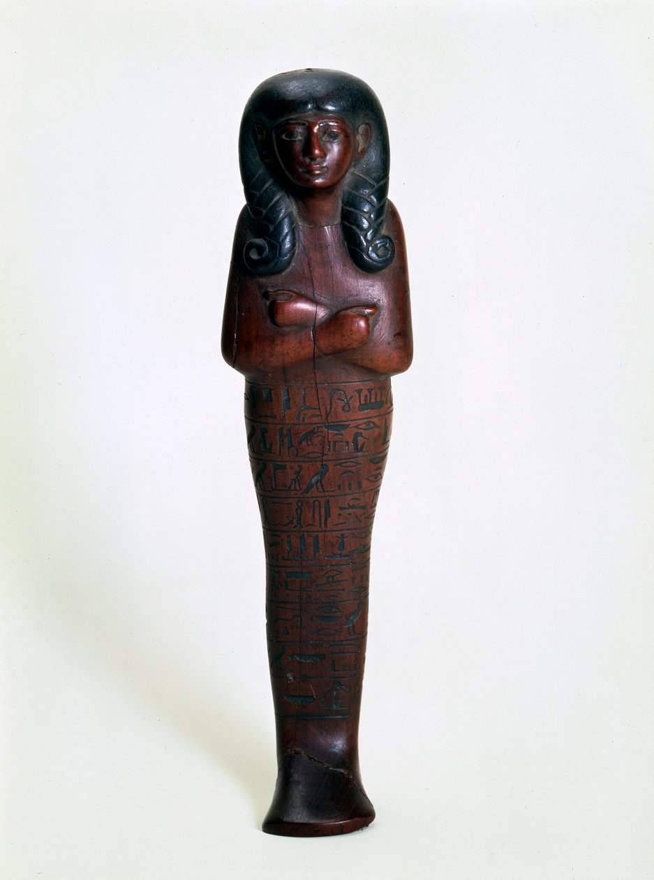Ushabti-figur av tre av Mutry, gammel egyptisk, 1500- eller 1400-tallet f.Kr. av Unbekannt