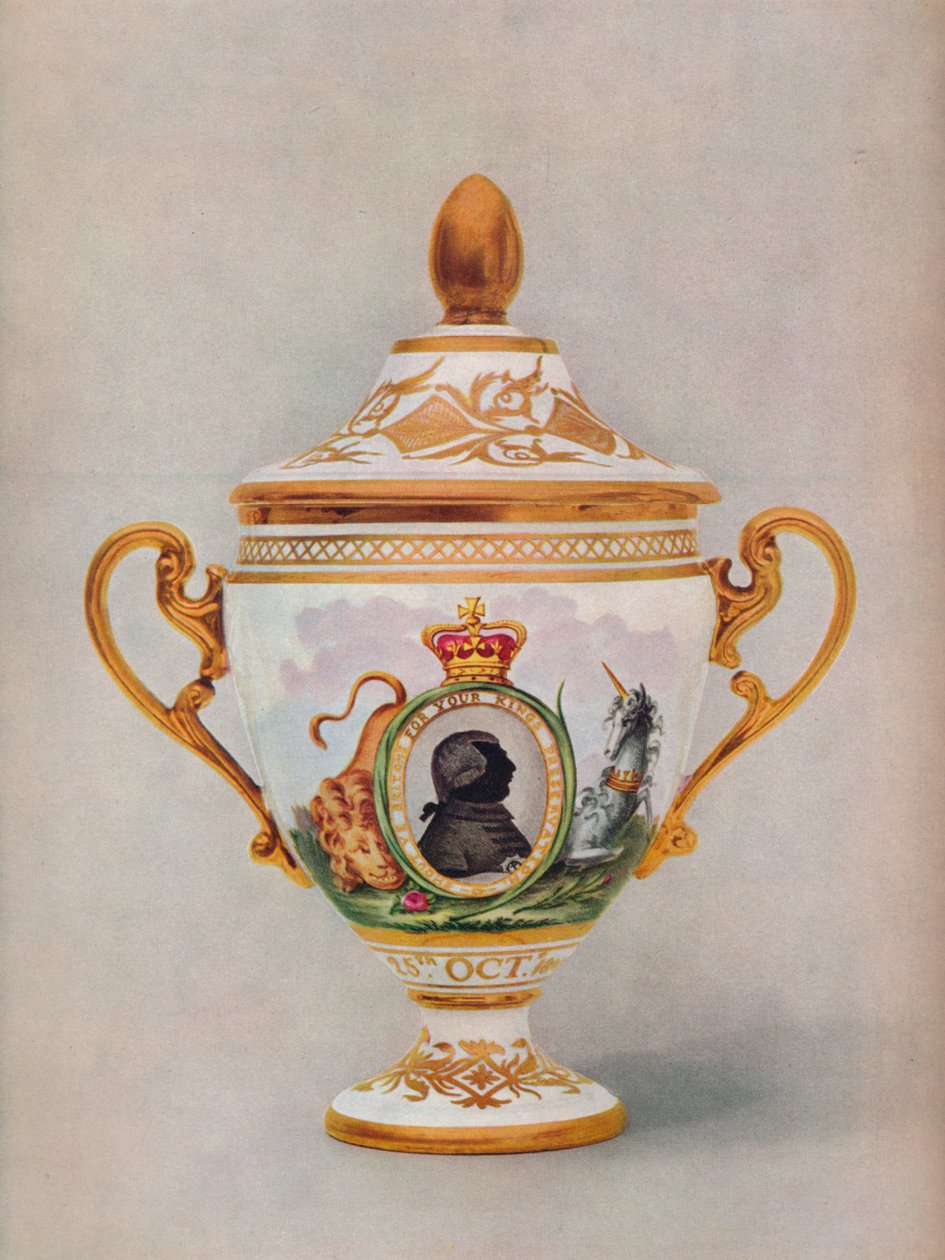 Worcester vase til minne om det gylne jubileet til kong George III, c1809 av Unbekannt
