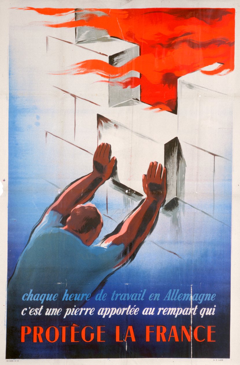Å jobbe i Tyskland beskytter Frankrike, 1944 av Unbekannt
