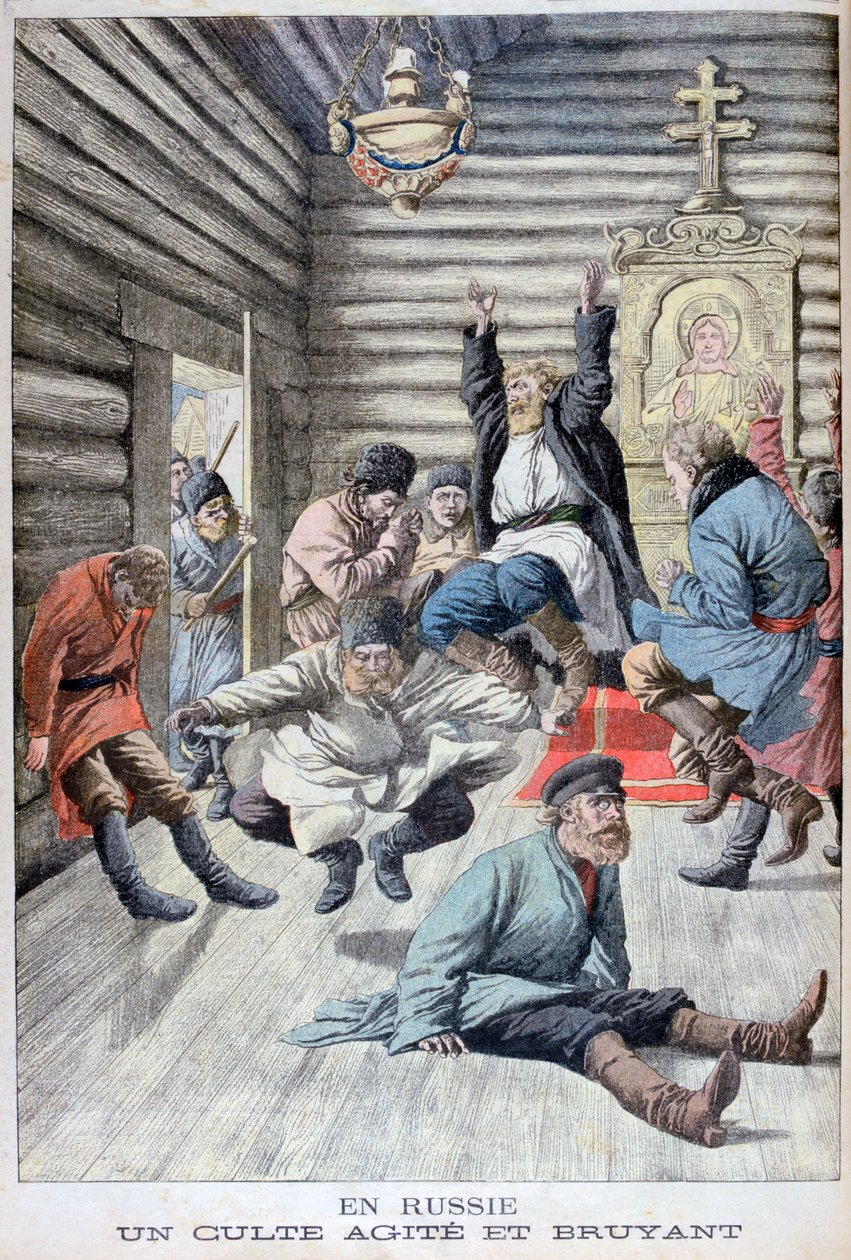 Gudstjeneste i Russland, 1903 av Unbekannt