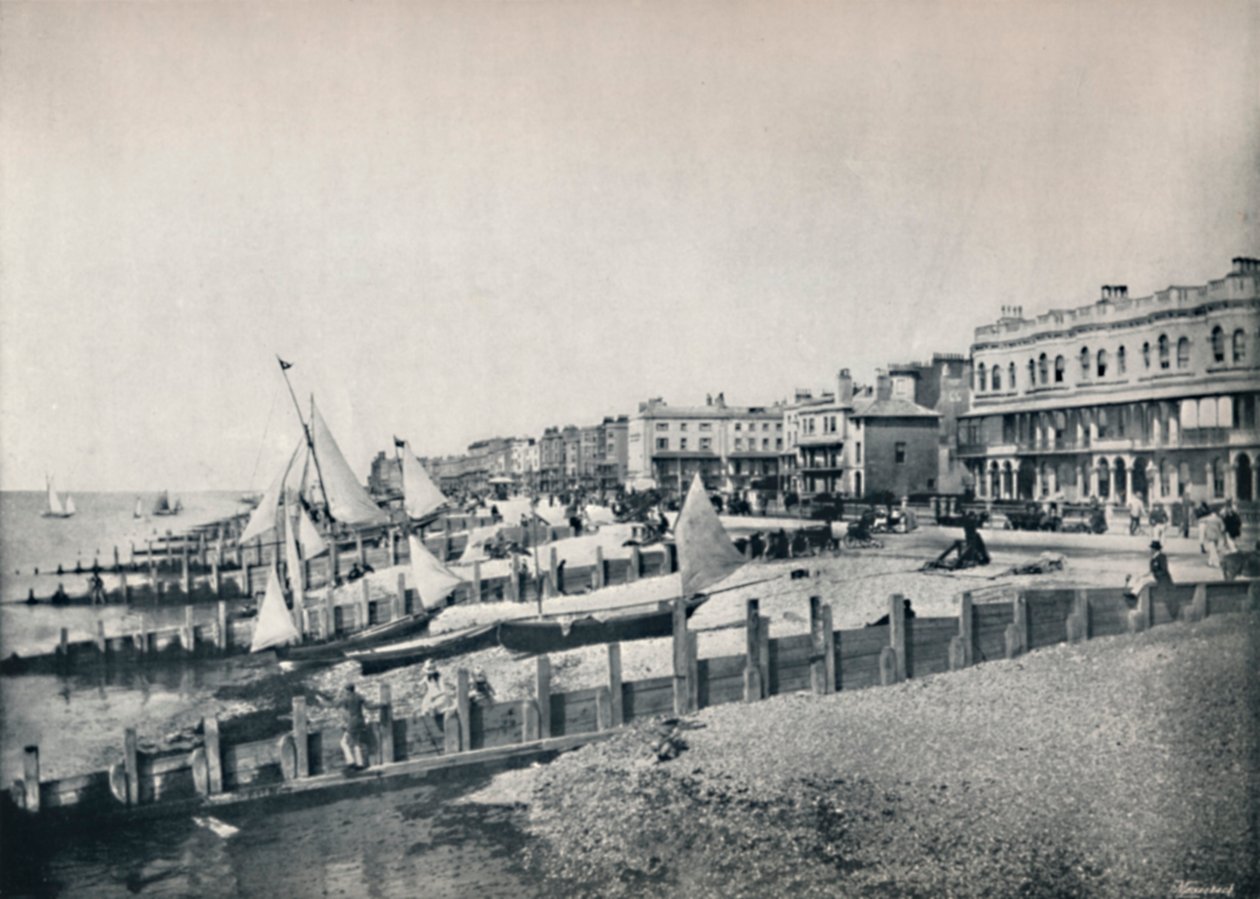 Worthing - Generelt syn på fronten, 1895 av Unbekannt
