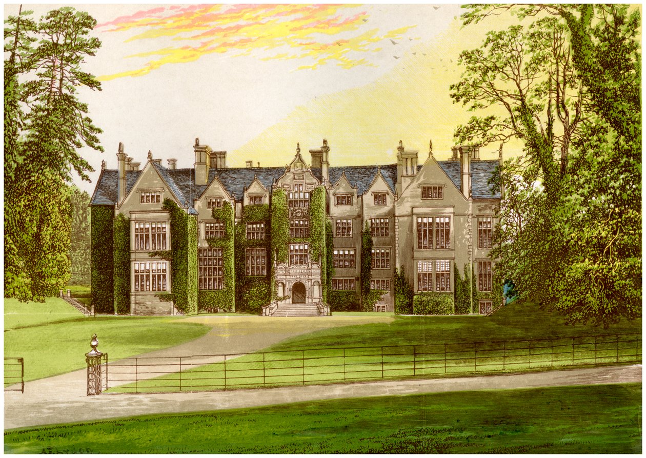 Wroxton Abbey, Oxfordshire, hjemmet til North-familien, c1880 av Unbekannt