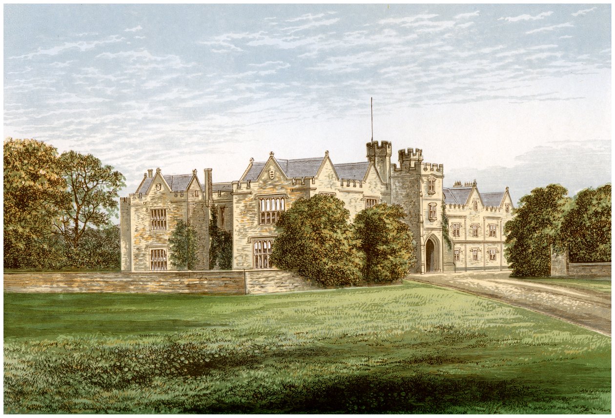 Wytham Abbey, Oxfordshire, hjemmet til jarlen av Abingdon, c1880 av Unbekannt