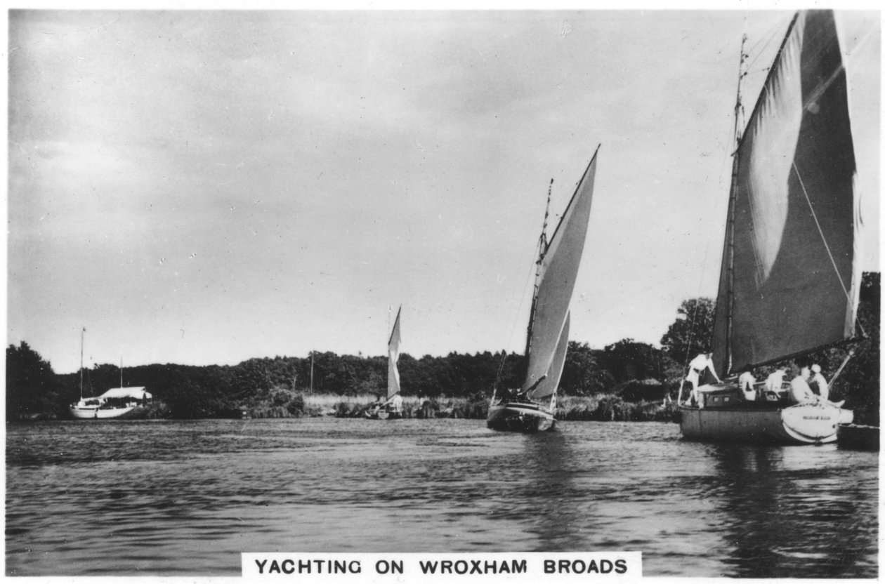 Yachting på Wroxham Broads, 1936 av Unbekannt