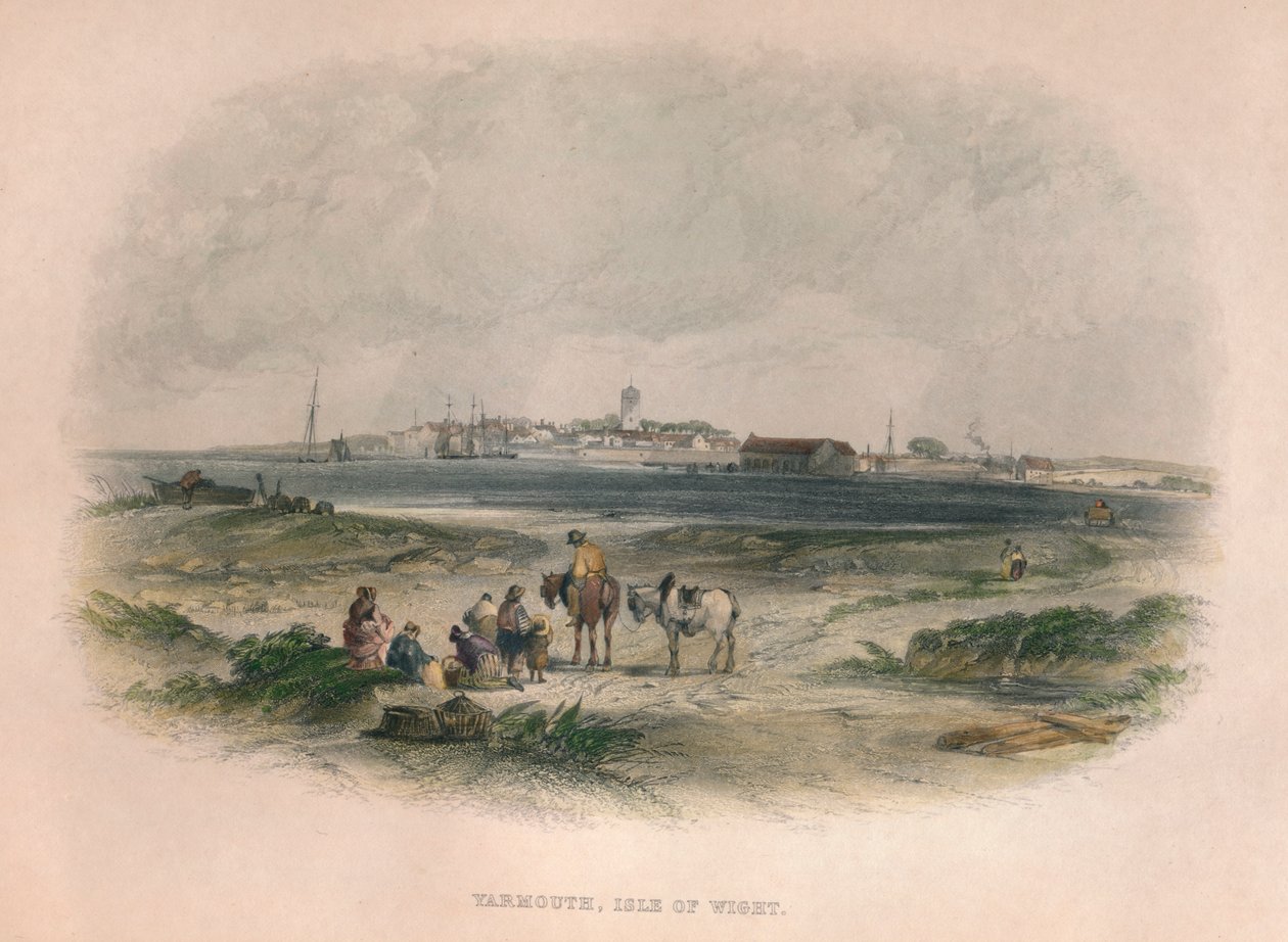 Yarmouth, Isle of Wight, 1800-tallet. av Unbekannt