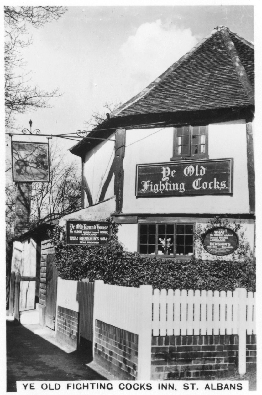 Ye Old Fighting Cocks Inn, St Albans, Hertfordshire, 1937 av Unbekannt