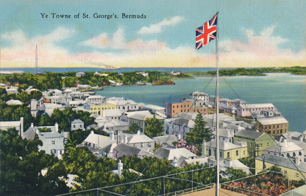 Ye Towne of St. Georges, Bermuda, tidlig på 1900-tallet. av Unbekannt