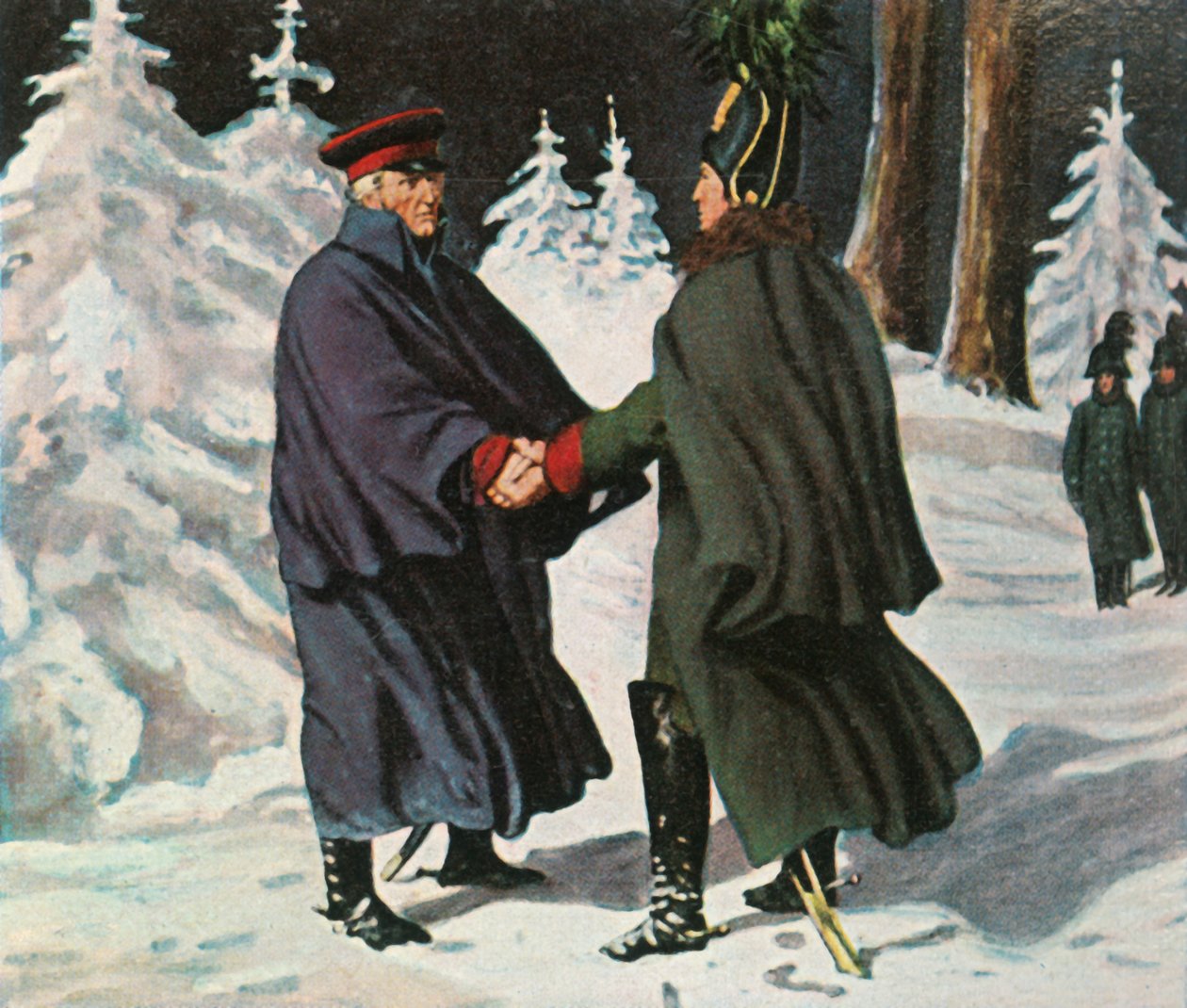 Yorcks møte med den russiske general Diebitsch, 25. desember 1812, 1936. av Unbekannt