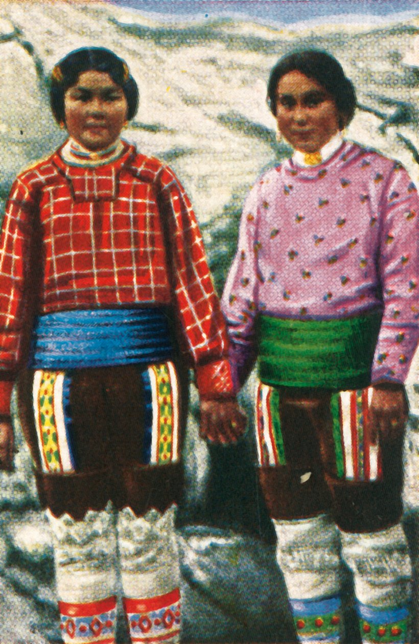 Unge inuittkvinner, Grønland, ca 1928. av Unbekannt