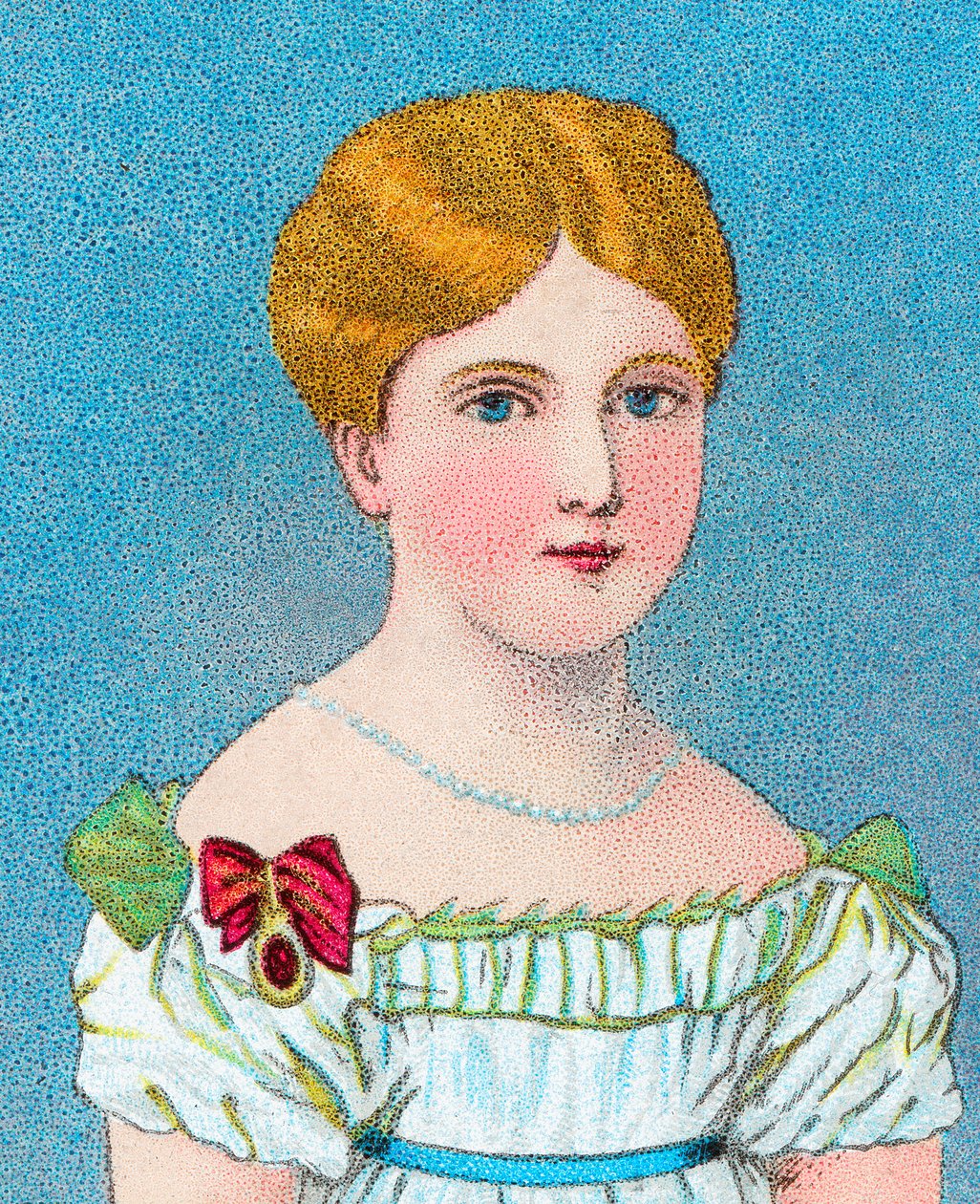 Ung dronning Victoria, deretter prinsesse Alexandrina Victoria av Kent, c1829 c1902 av Unbekannt