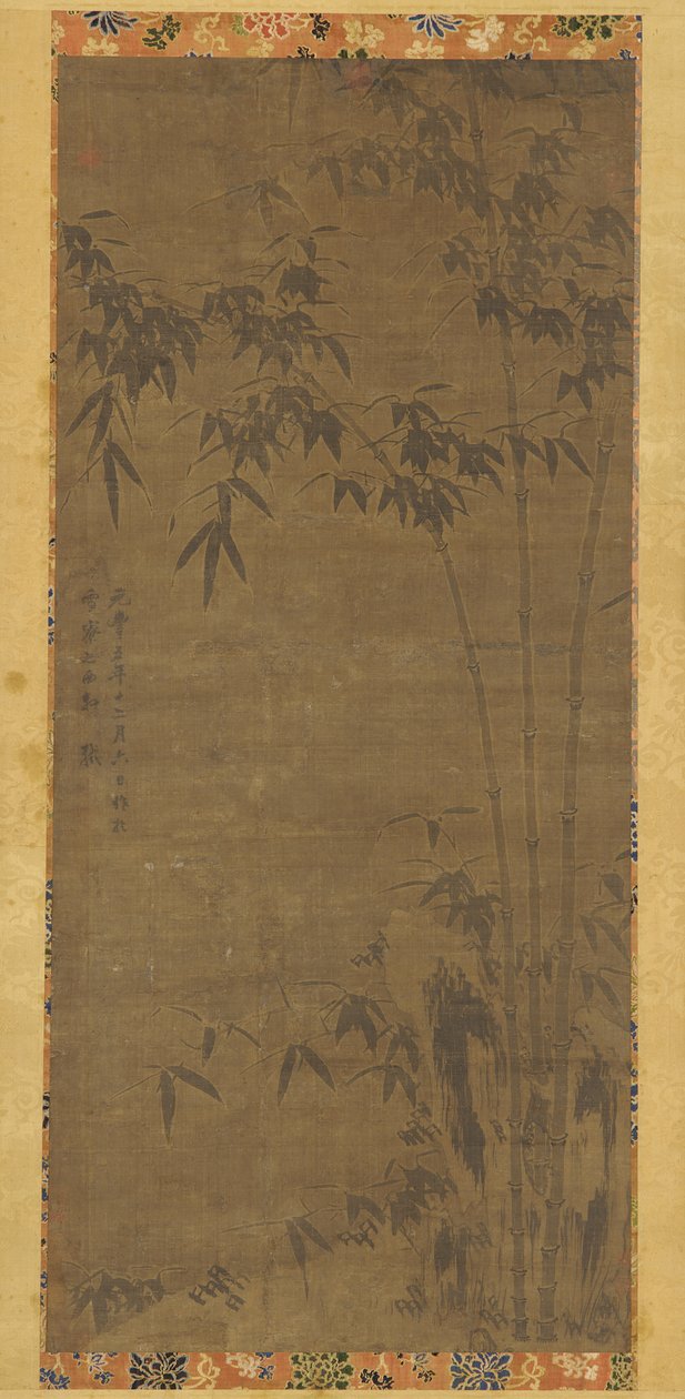 Unge bambuser, Ming- eller Qing-dynastiet, 1600-tallet. av Unbekannt