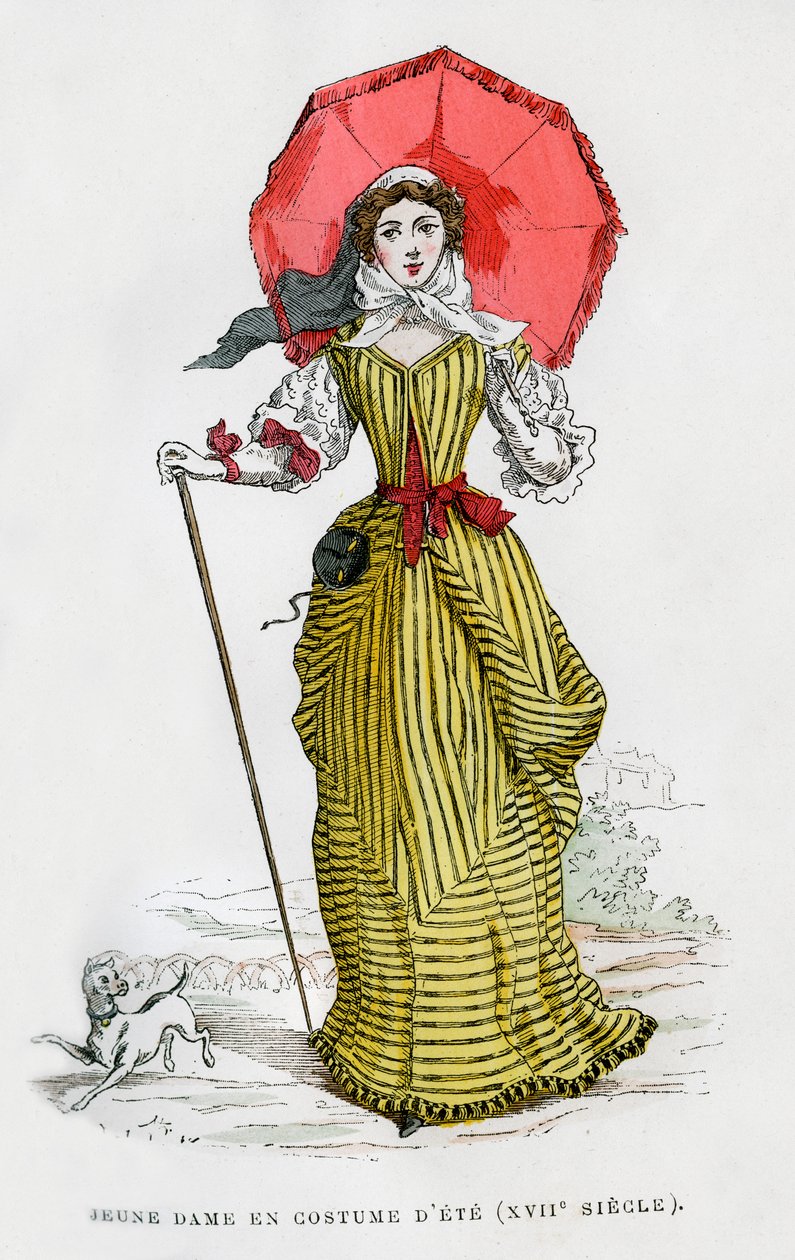 Ung kvinne i sommermote, 1600-tallet 1882-1884 av Unbekannt