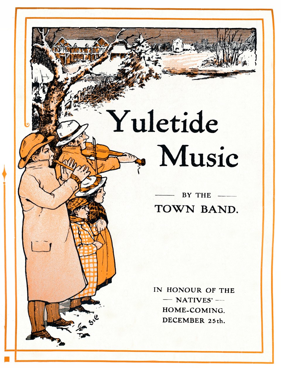 Julemusikk av Town Band, 1910 av Unbekannt