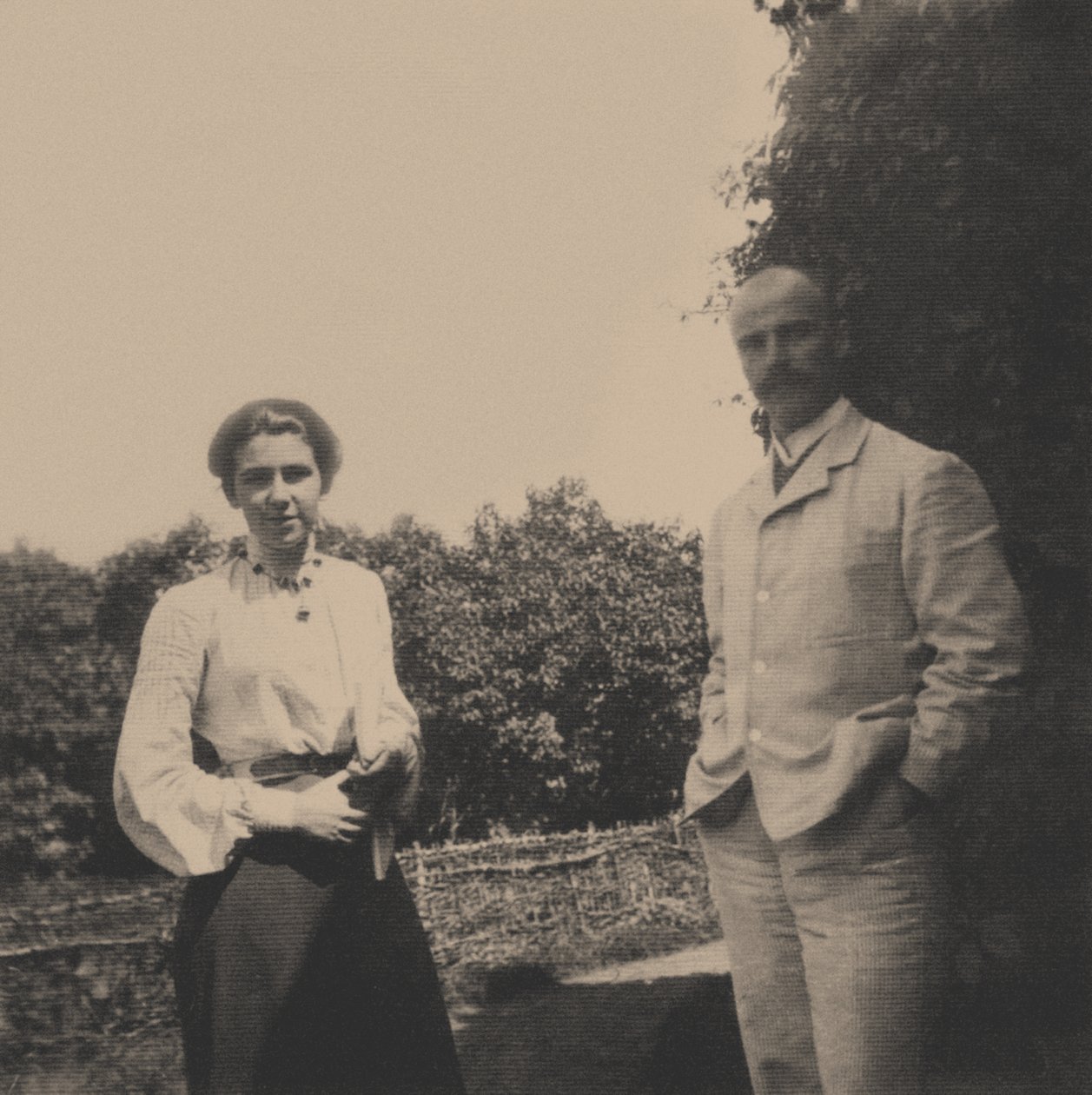 Yuri Alexandrovich Olsufyev 1878-1938 med sin kone Sophia Vladimirovna, 1900-tallet av Unbekannt