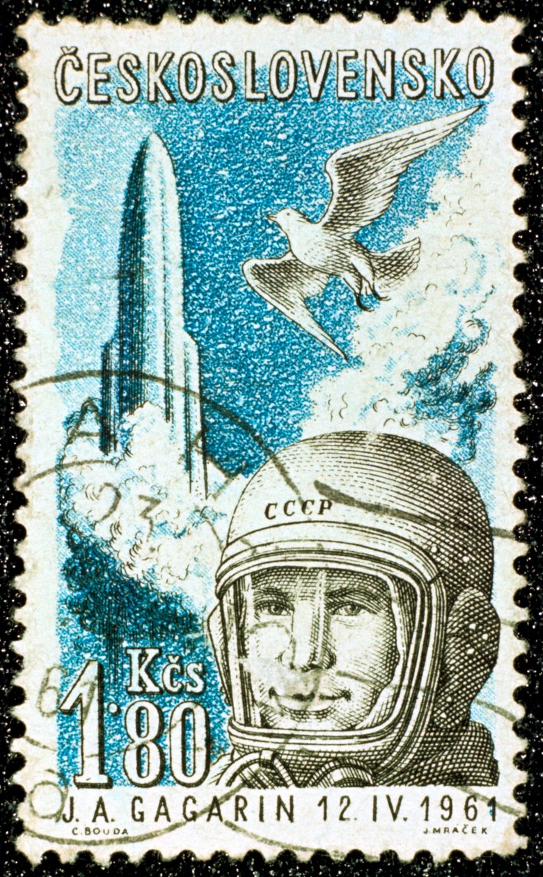 Yuri Gagarin , sovjetisk russisk kosmonaut, 1961 av Unbekannt