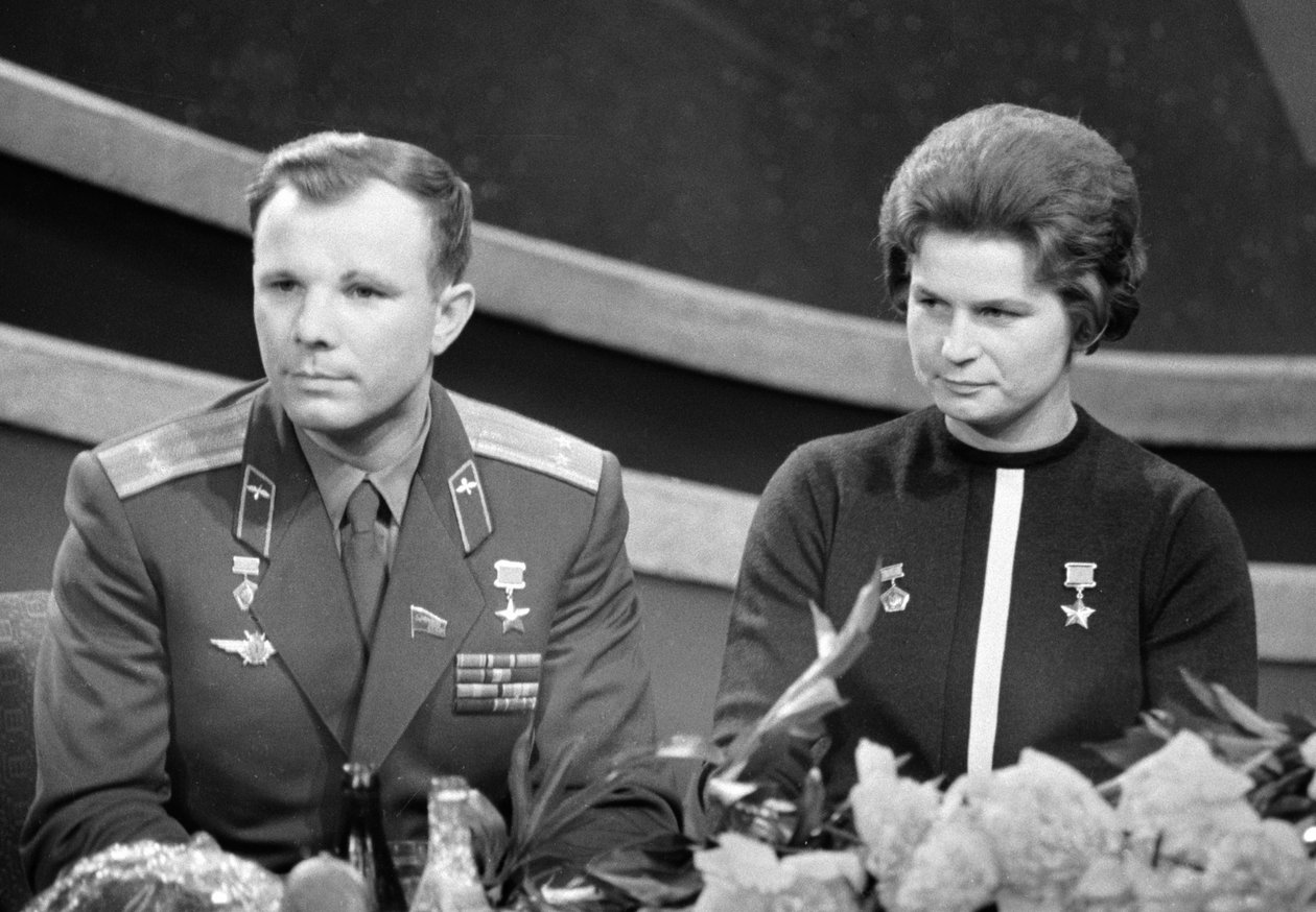 Yuri Gagarin og Valentina Tereshkova, russiske kosmonauter, 18 av Unbekannt
