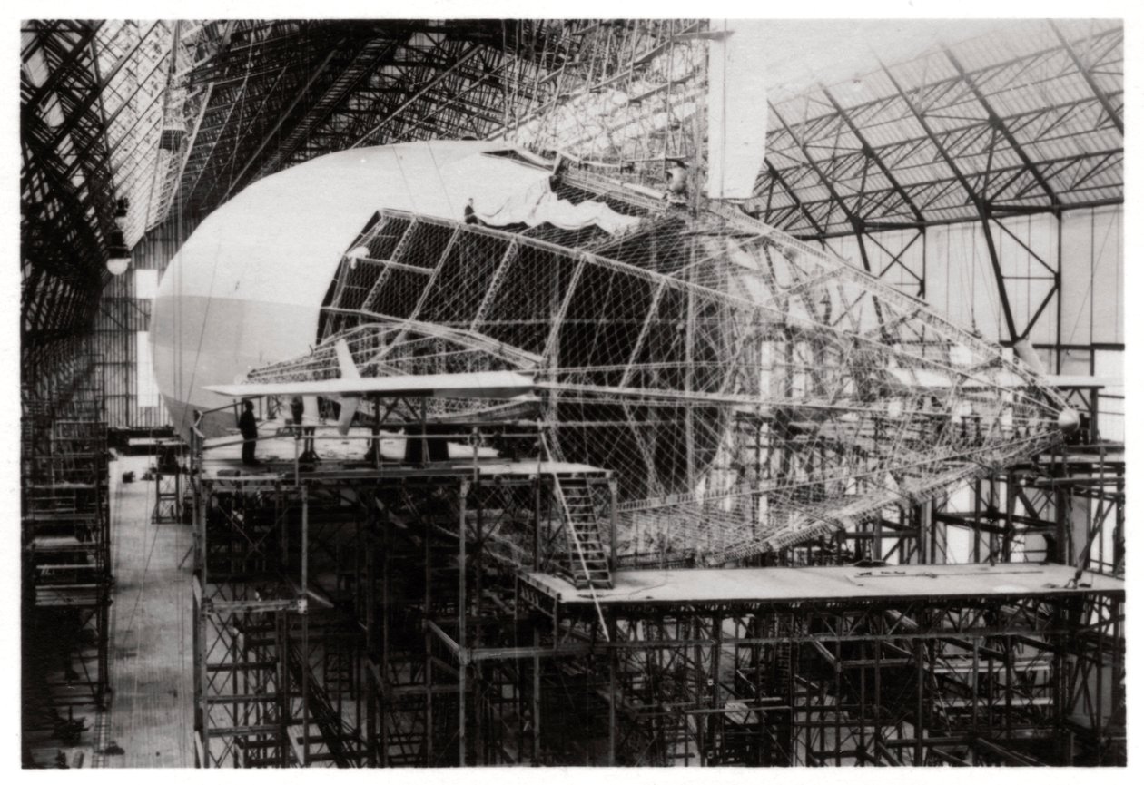 Zeppelin LZ 126 under bygging, Friedrichshafen, Tyskland, 1924 1933 av Unbekannt