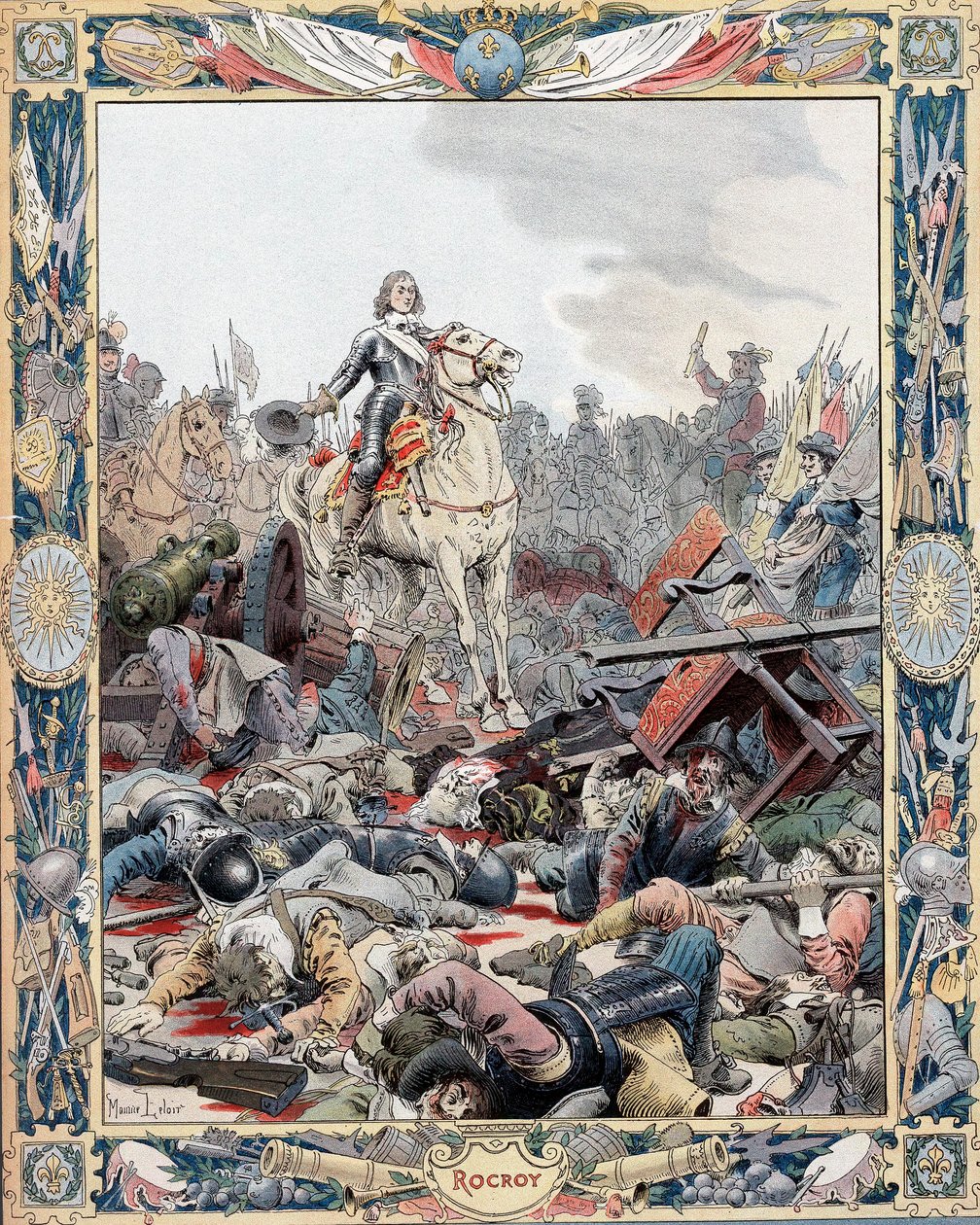 duc dEnghien ledet fransk seier over spansk, trettiårskrigen, 1643 c1880 av Unbekannt