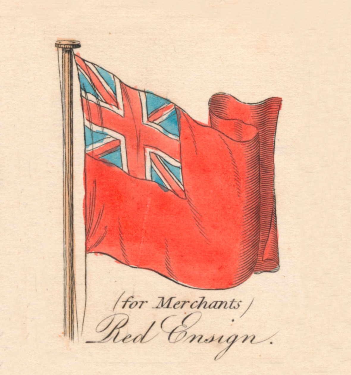 for Merchants Red Ensign, 1838 av Unbekannt